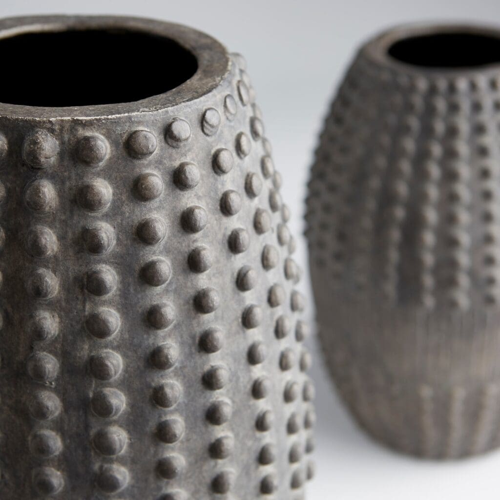 Cyan Design 10996 Scoria Planter - Small Gray Ceramic Flower Pot by J. Kent Martin | Modern Home & Office Decor | Perfect for Indoor Plants, Succulents and Tabletop Displays