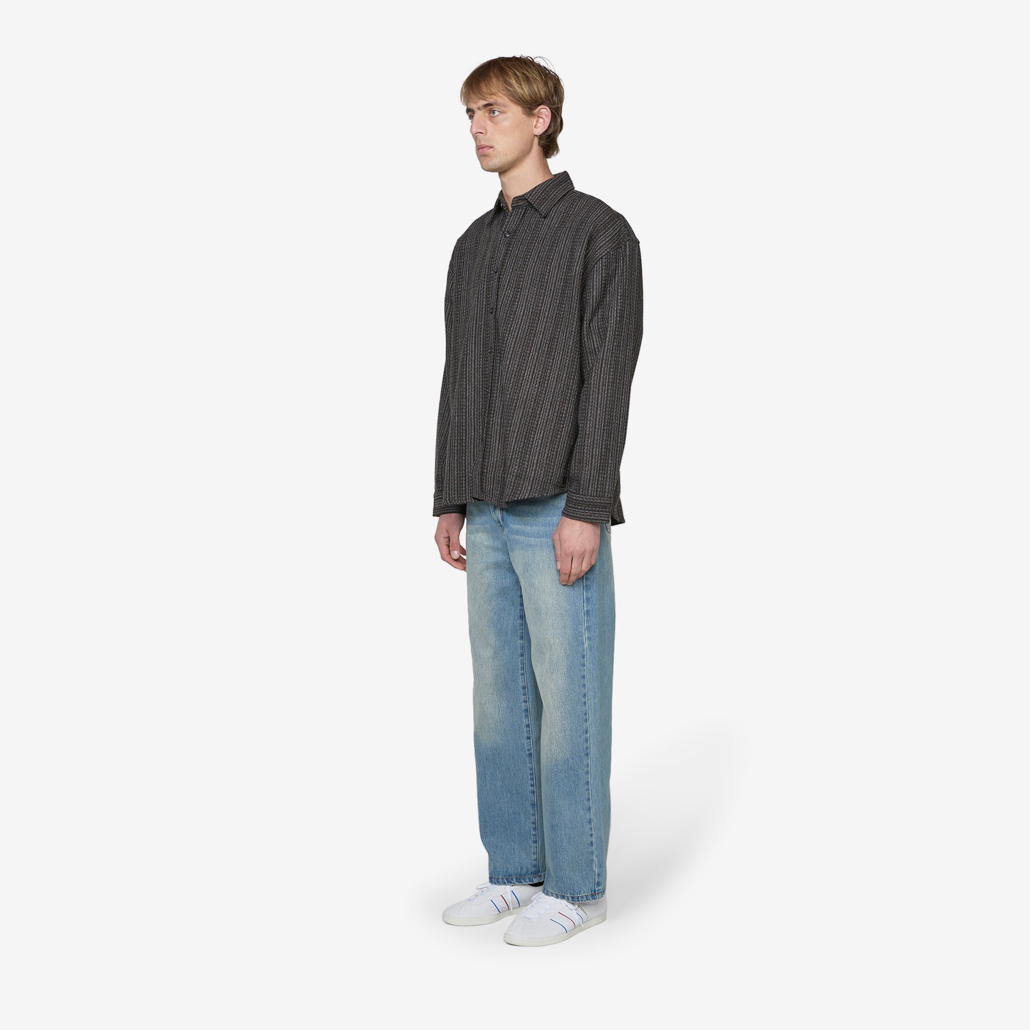Big Long Sleeve Shirt for Men - Dark Brown Cotton Casual Button Down Top | Perfect for Office, Outdoor & Everyday Wear