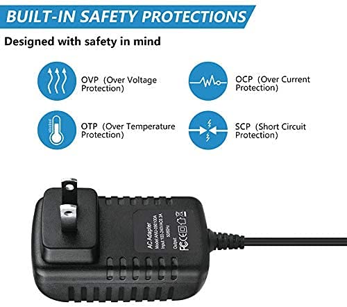 12V AC/DC Power Adapter Replacement for Yamaha SLG200S TBS Silent Guitar & DJX RX5 RX-7 DX100 DX27 - 12VDC Power Supply for Music Equipment & Studio Mixers - Perfect for Home Recording, Live Performances & Professional Audio Production