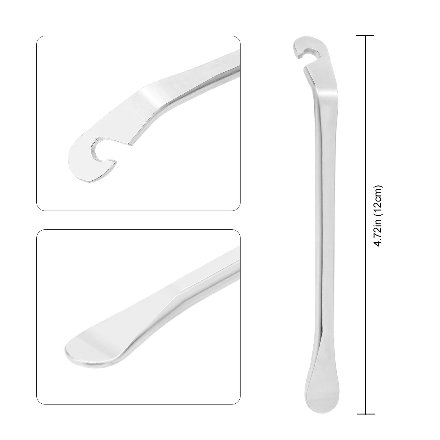 Oumers 4PCS Forged Steel Bike Spoke Wrench Set - Professional Bicycle Spoke Tool Kit with Tire Lever & Rim Correct Tool for Cycling Maintenance and Repair