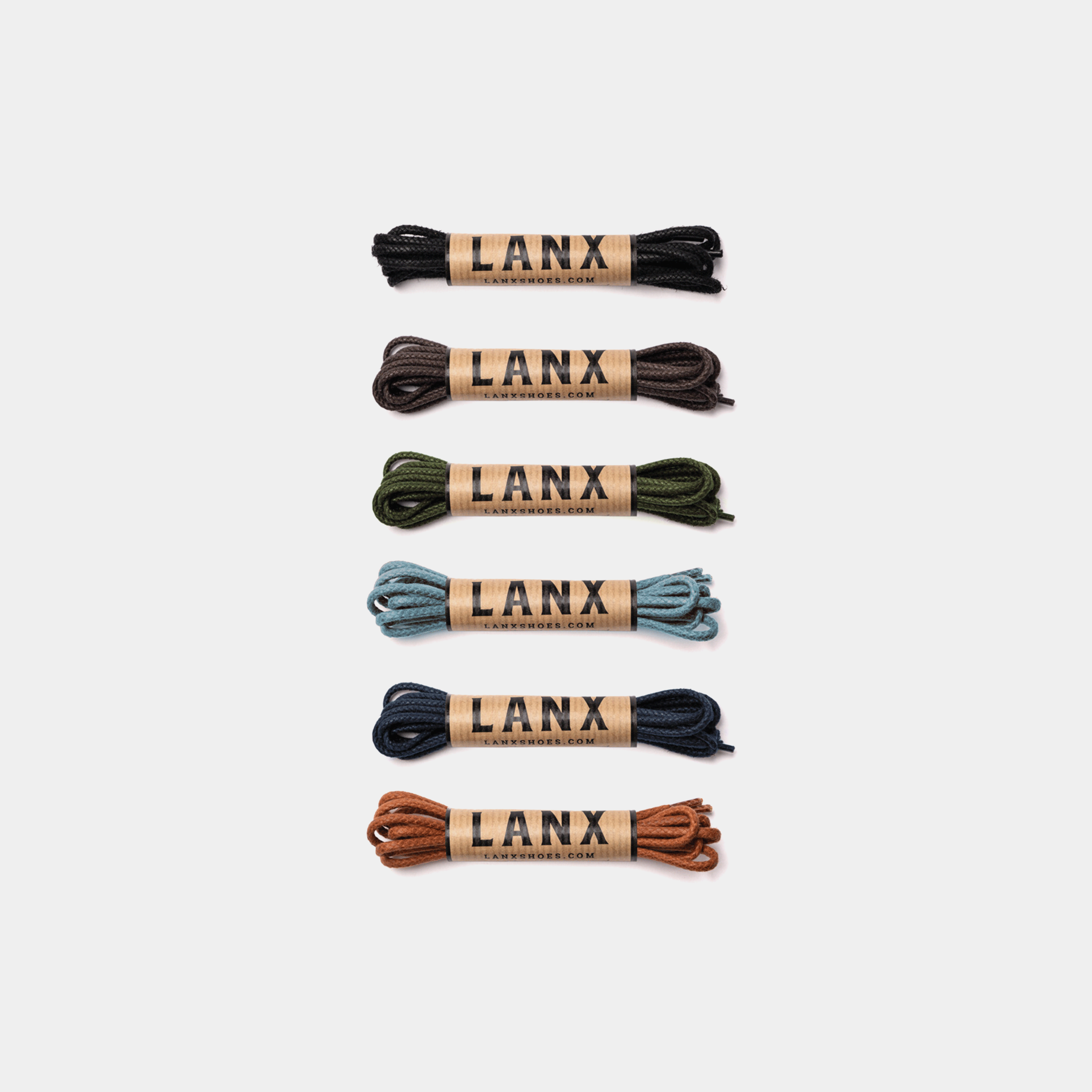 Premium Waxed Cotton Shoe Laces - Durable & Stylish Shoelaces for Boots, Sneakers & Dress Shoes | Perfect for Outdoor Hiking, Work Boots & Everyday Wear