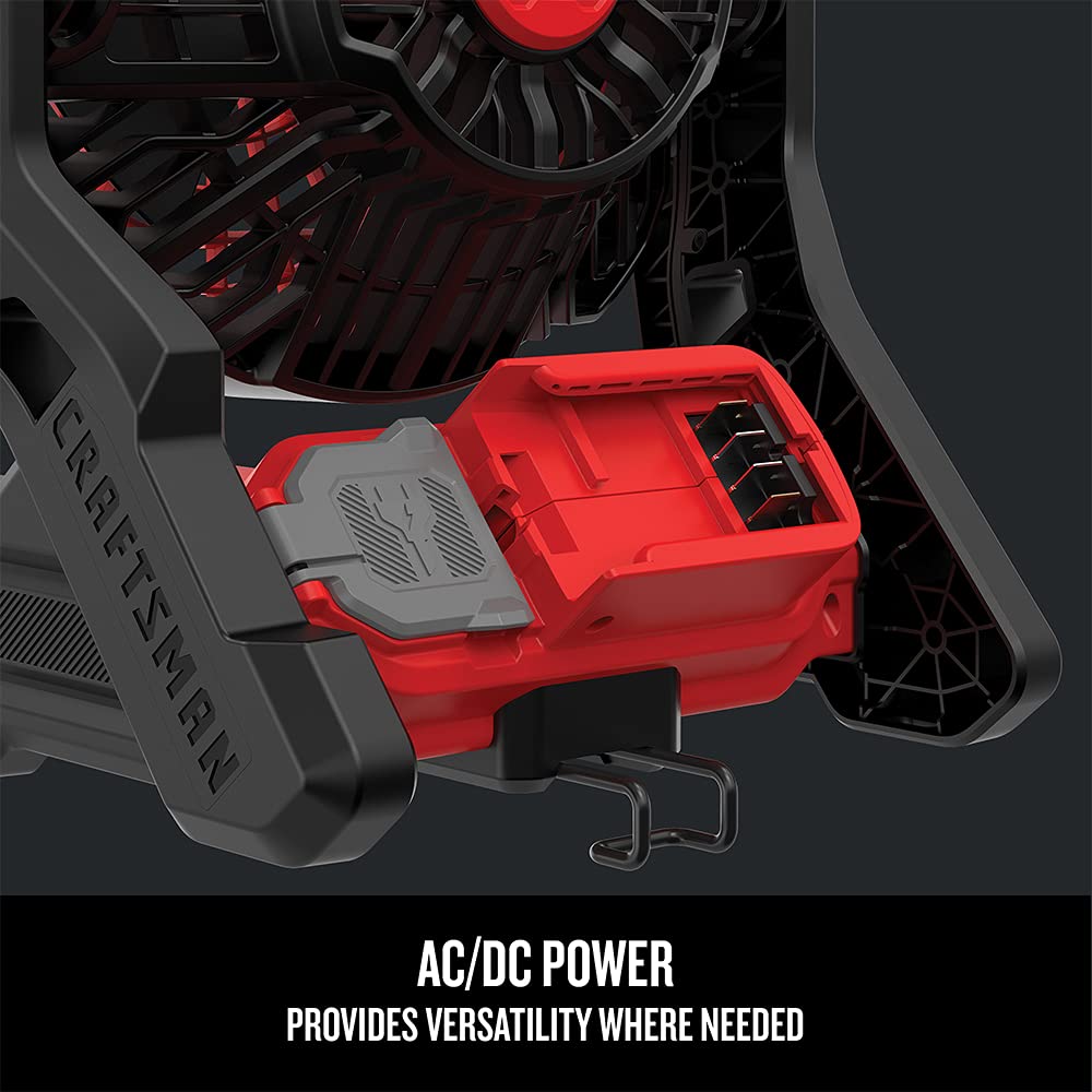 Craftsman V20 20V MAX* 4.0Ah Lithium-Ion Battery & Charger Kit - Compatible with Power Tools, Cordless Fan (CMCB204-CK & CMCE001B) - Perfect for DIY Projects, Home Repairs, and Professional Worksites