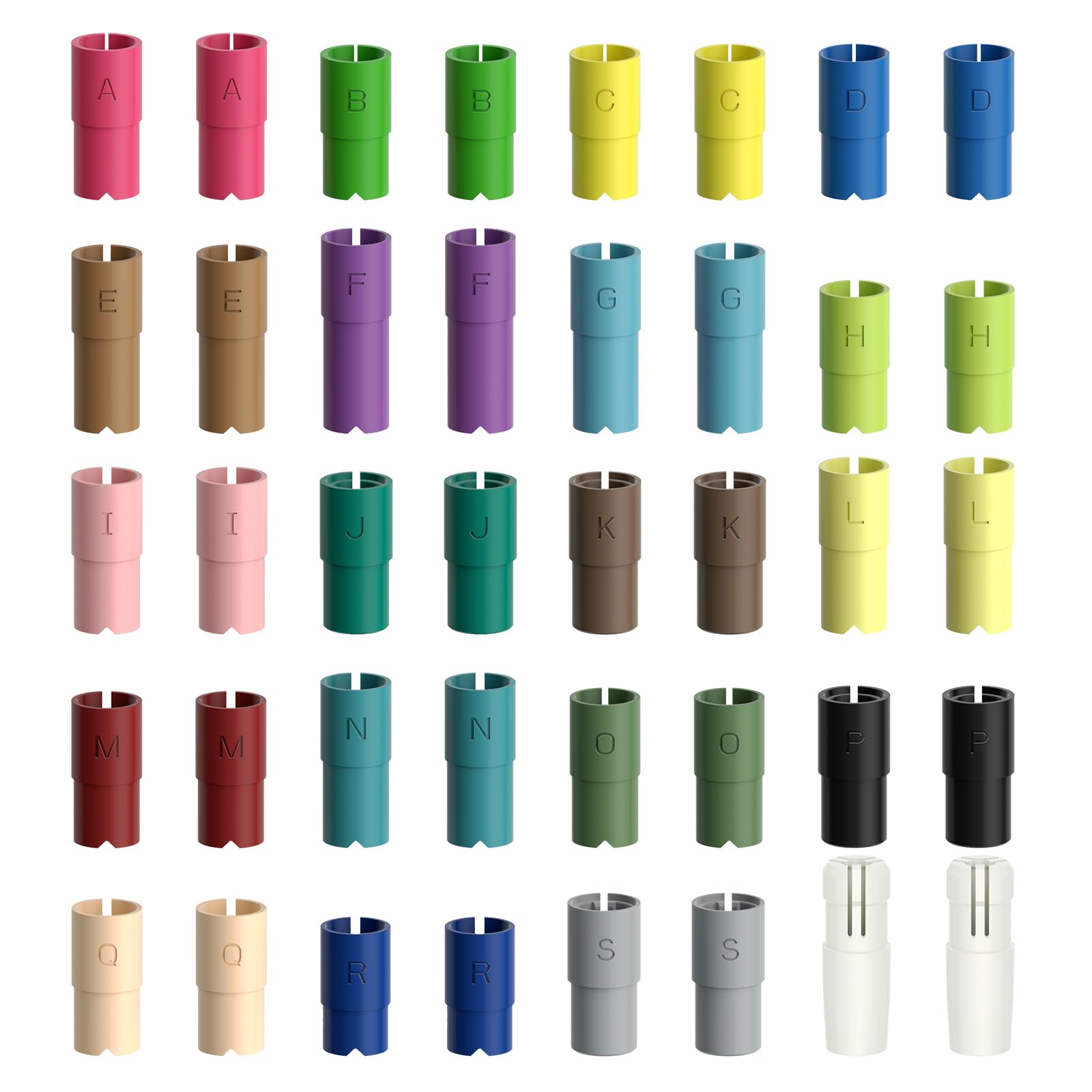 40 Pack Pen Adapter Set for Cricut Maker 3, Maker, Explore Air 3, Air 2 & Air - Compatible with Sharpie, BIC, Crayola, Sakura, Pilot, Paper Mate & Mitsubishi Uni-Ball Pens - Perfect for DIY Crafts, Vinyl Cutting & Scrapbooking Projects