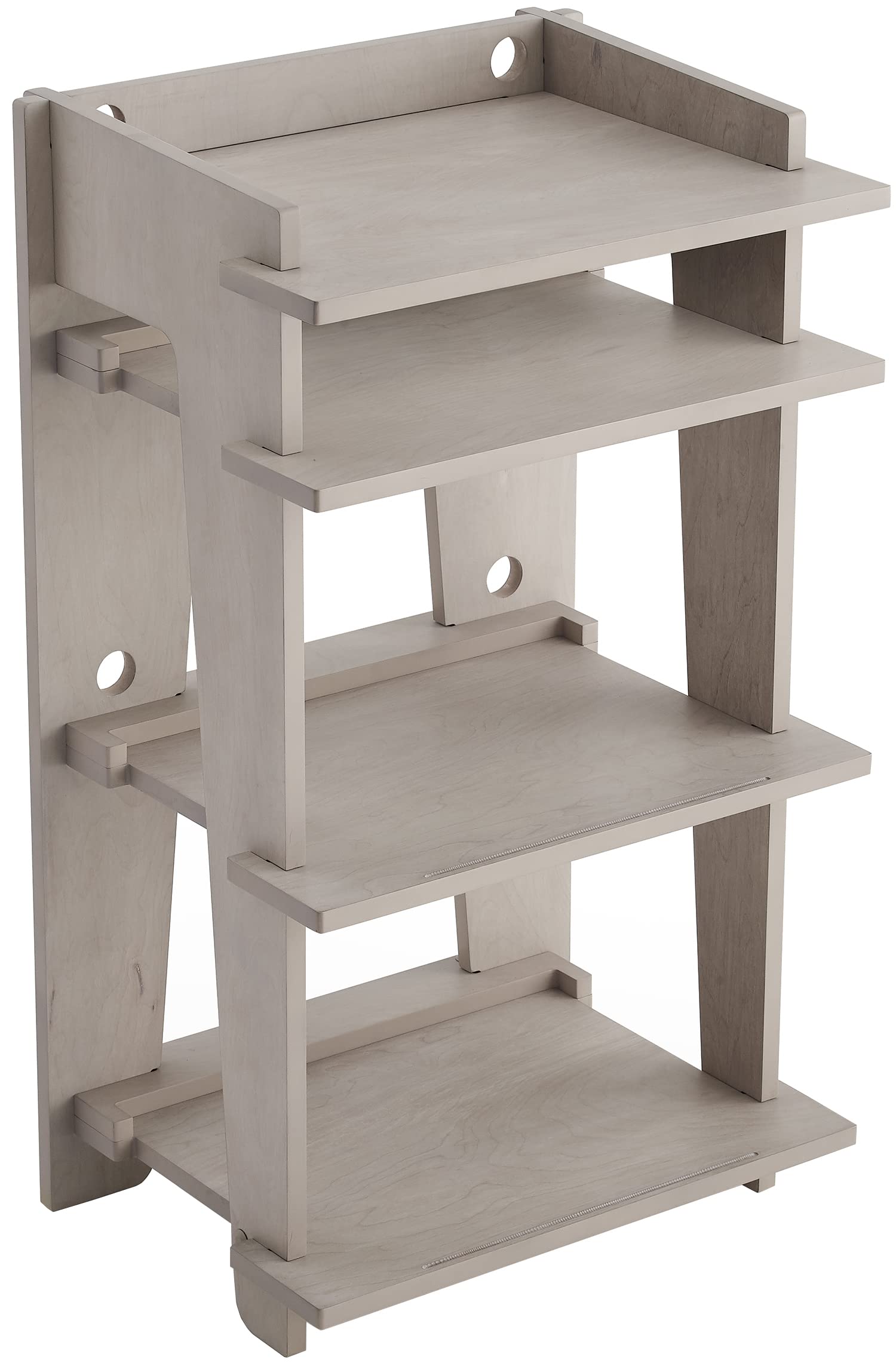Crosley Furniture Soho Record Player Stand - Modern Vinyl Storage Media Console with Adjustable Shelves, Home Entertainment Organizer in Gray - Perfect for Living Room, Bedroom & Home Theater Setup