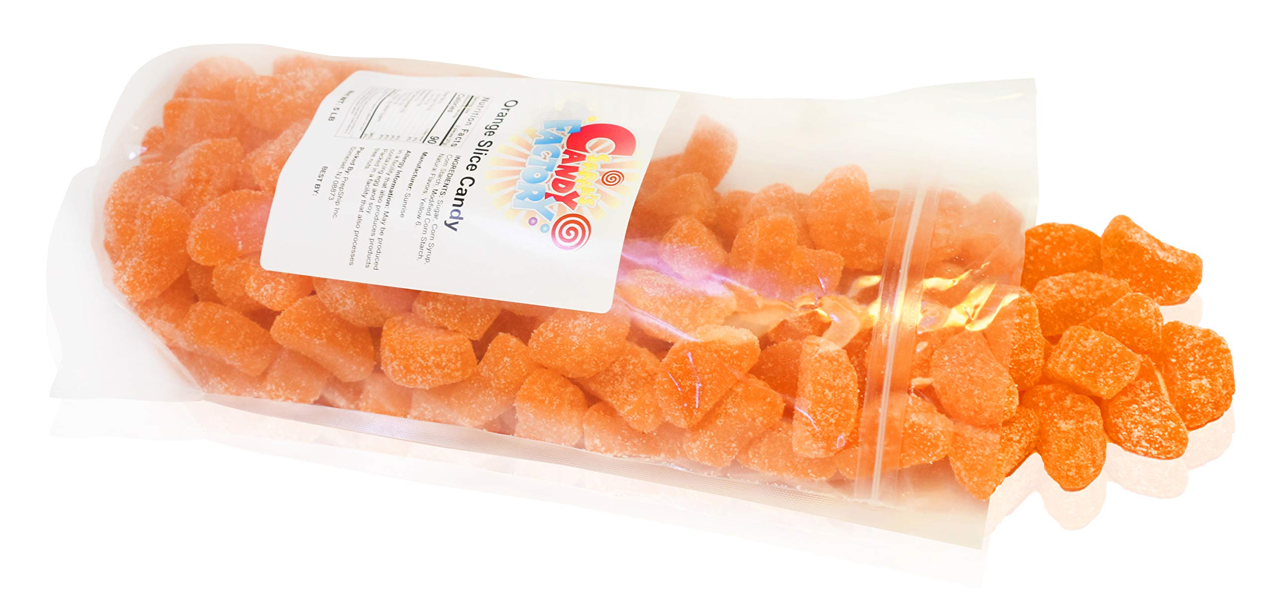 Sarah's Candy Factory Orange Slice Candy 5 Lbs Bulk Bag - Sweet & Tangy Orange Flavored Candy for Parties, Baking & Gift Giving