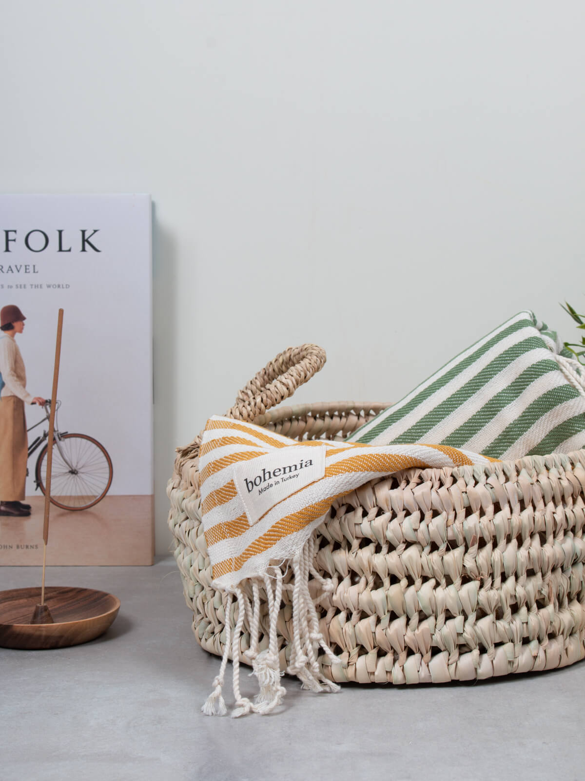 Round Open Weave Baskets - Natural Woven Storage Baskets for Home Decor, Organizing, and Laundry | Perfect for Living Room, Bedroom, and Bathroom Storage