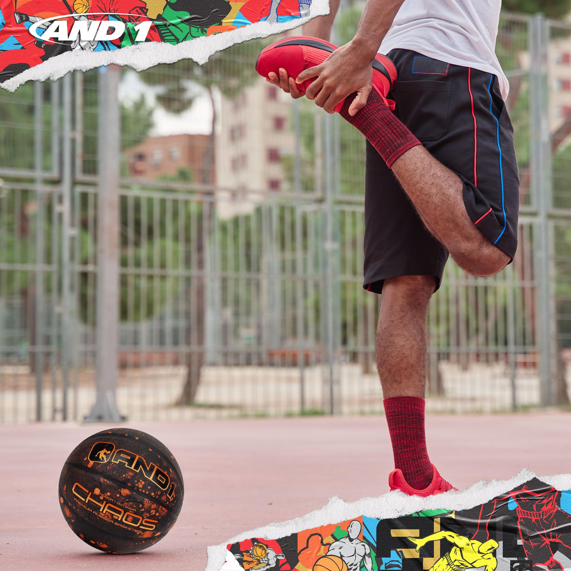 AND1 Chaos Basketball - Official NBA Regulation Size 7 (29.5