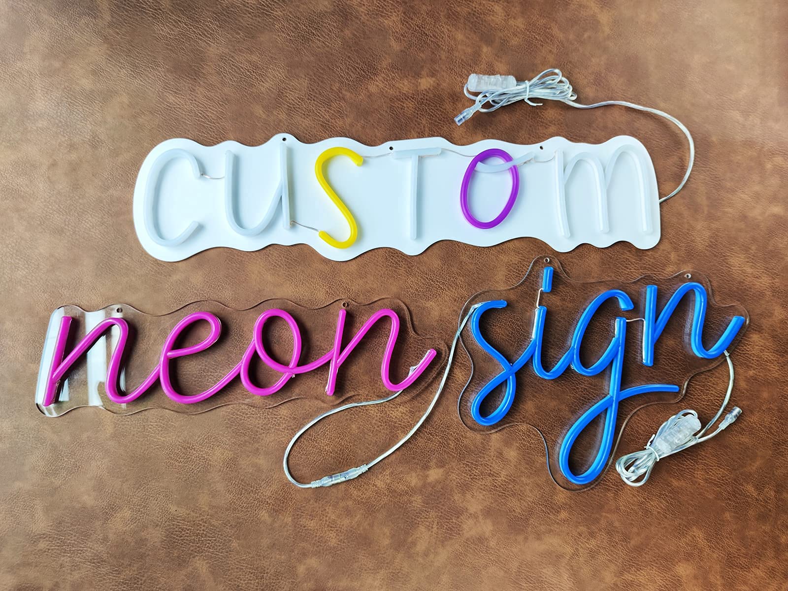 Custom LED Neon Signs - Personalized Handmade PHEASANT Neon Lights for Weddings, Name Gifts, Business Logos, Bars & Home Decor (50 Inches, 2 Lines Text) - Perfect for Bedroom Wall Art, Party Decorations & Business Branding