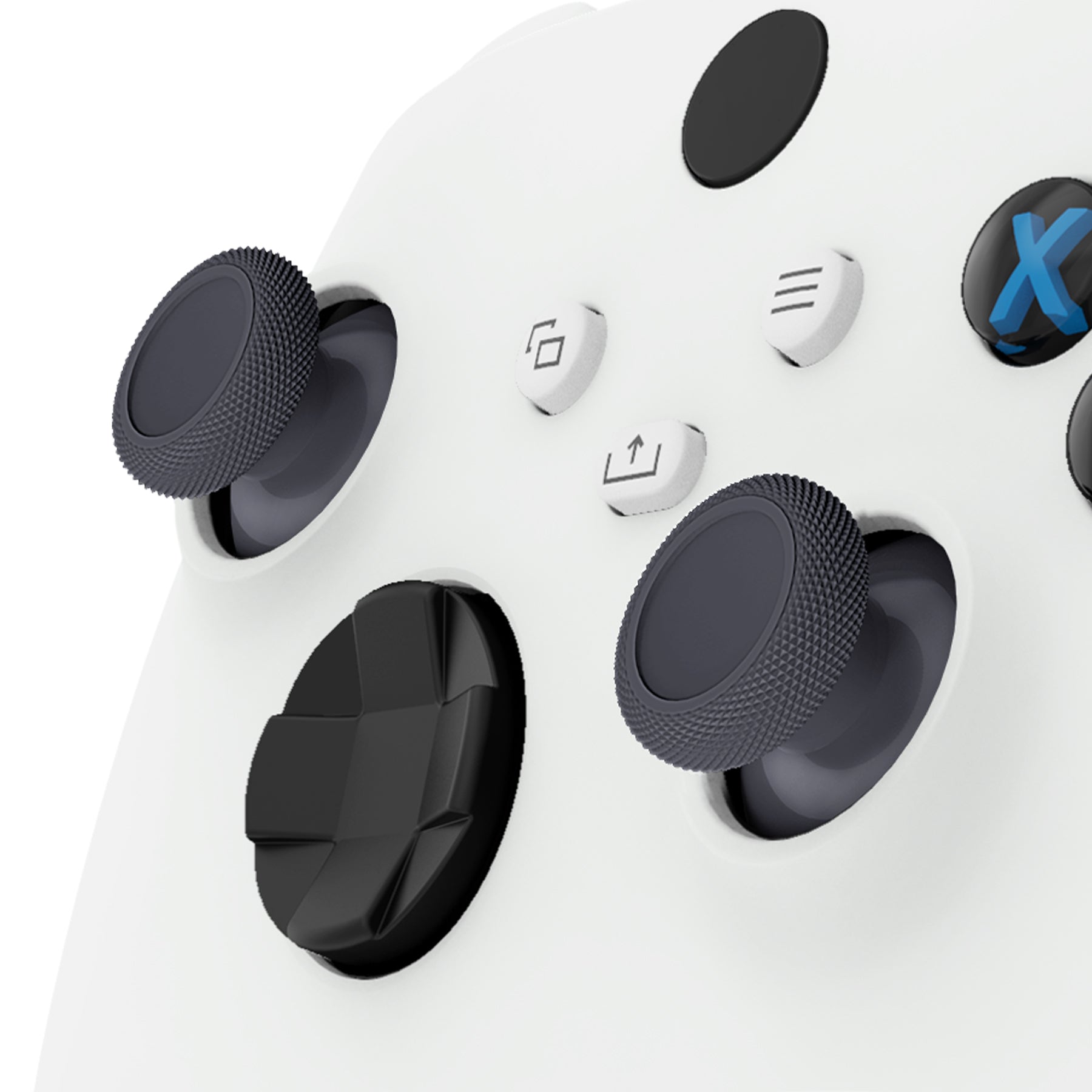 eXtremeRate Classic Gray Replacement Thumbsticks for Xbox Series X/S Controller - Compatible with Xbox One, Xbox One X/S & Elite Controllers - Premium Custom Joysticks for Enhanced Gaming Performance - Perfect for FPS, Racing & Action Games - Model JX3438