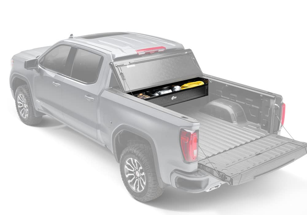 Bak Industries 92501 BAK Box 2 Tonneau Cover Tool Box - Heavy Duty Truck Bed Storage for Pickup Trucks | Weatherproof & Secure Cargo Organizer for Camping Gear, Work Tools & Outdoor Equipment