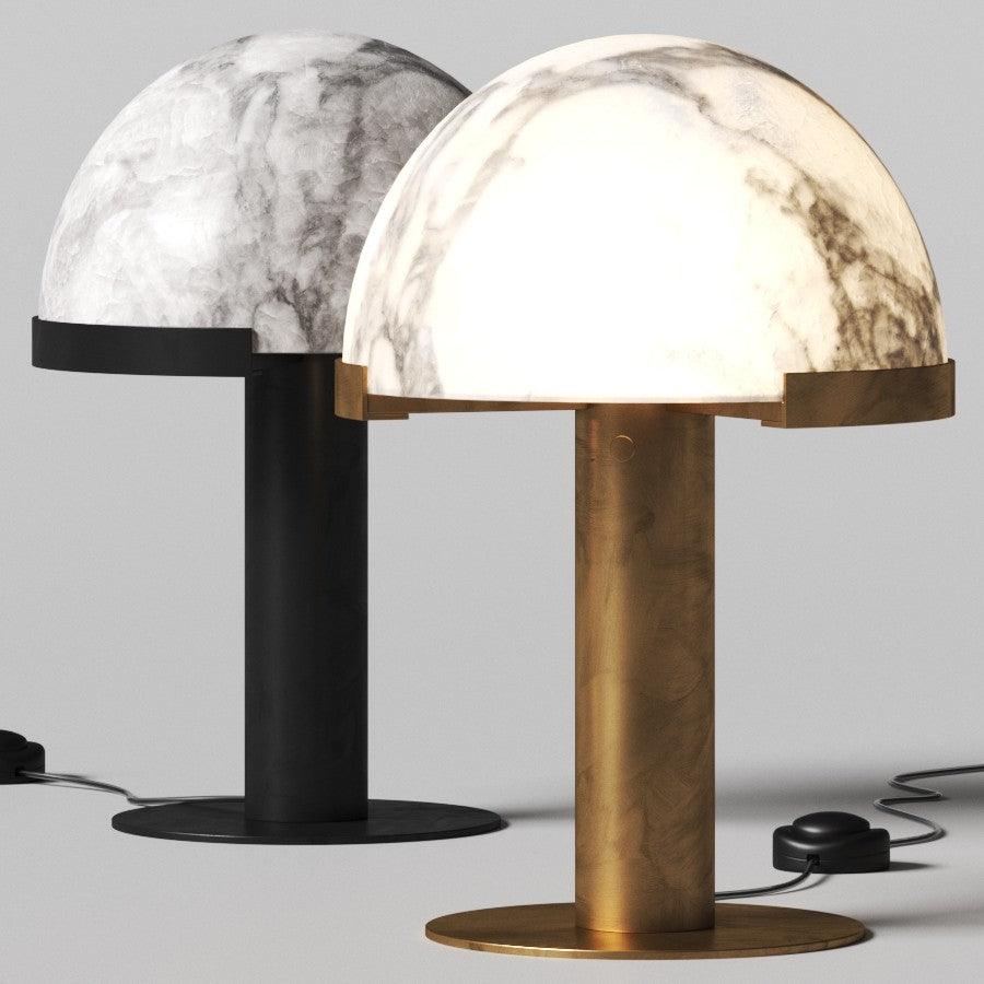 Elegant Alabaster Table Lamp - Modern Home Decor for Living Room, Bedroom & Office - Perfect for Ambient Lighting & Stylish Interior Design
