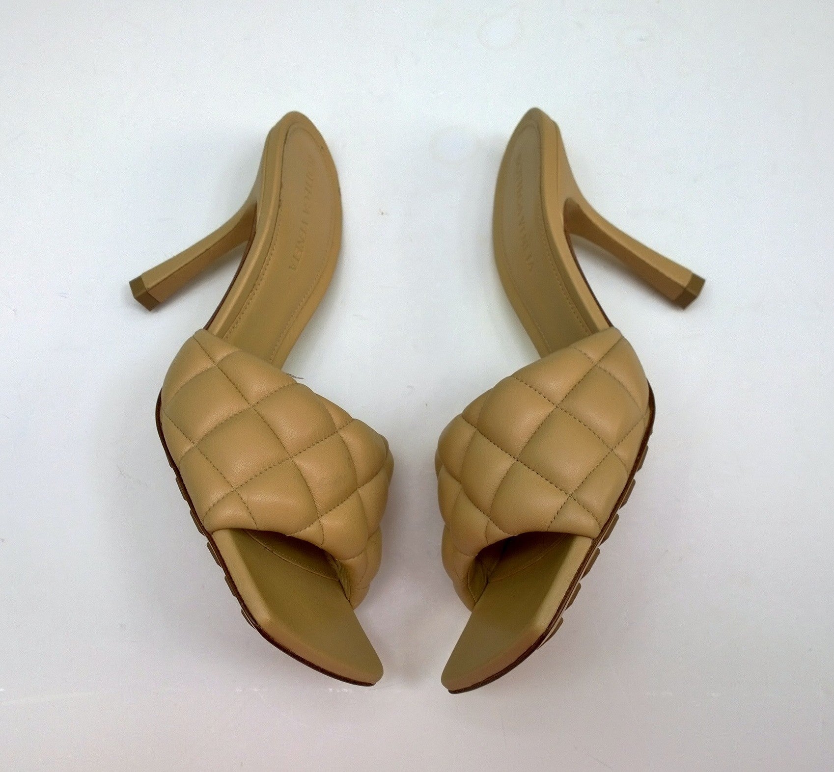 Bottega Veneta Padded Quilted Leather Slides - Beige Luxury Sandals for Women | Comfortable Summer Shoes for Beach, Pool & Casual Outings