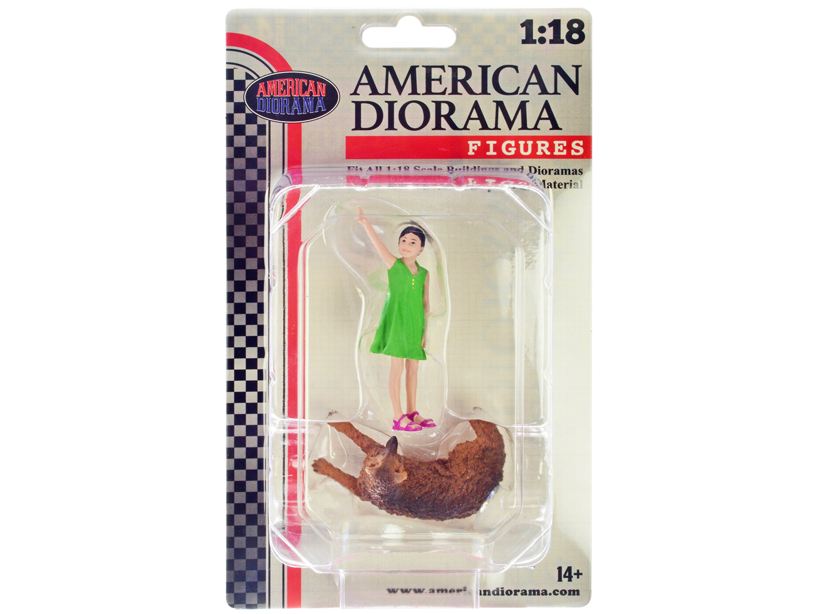 American Diorama 1/18 Scale Model Figure 703 Set - 2-Piece Figure18 Series 1 Collection for Diecast Car Displays & Diorama Scenes