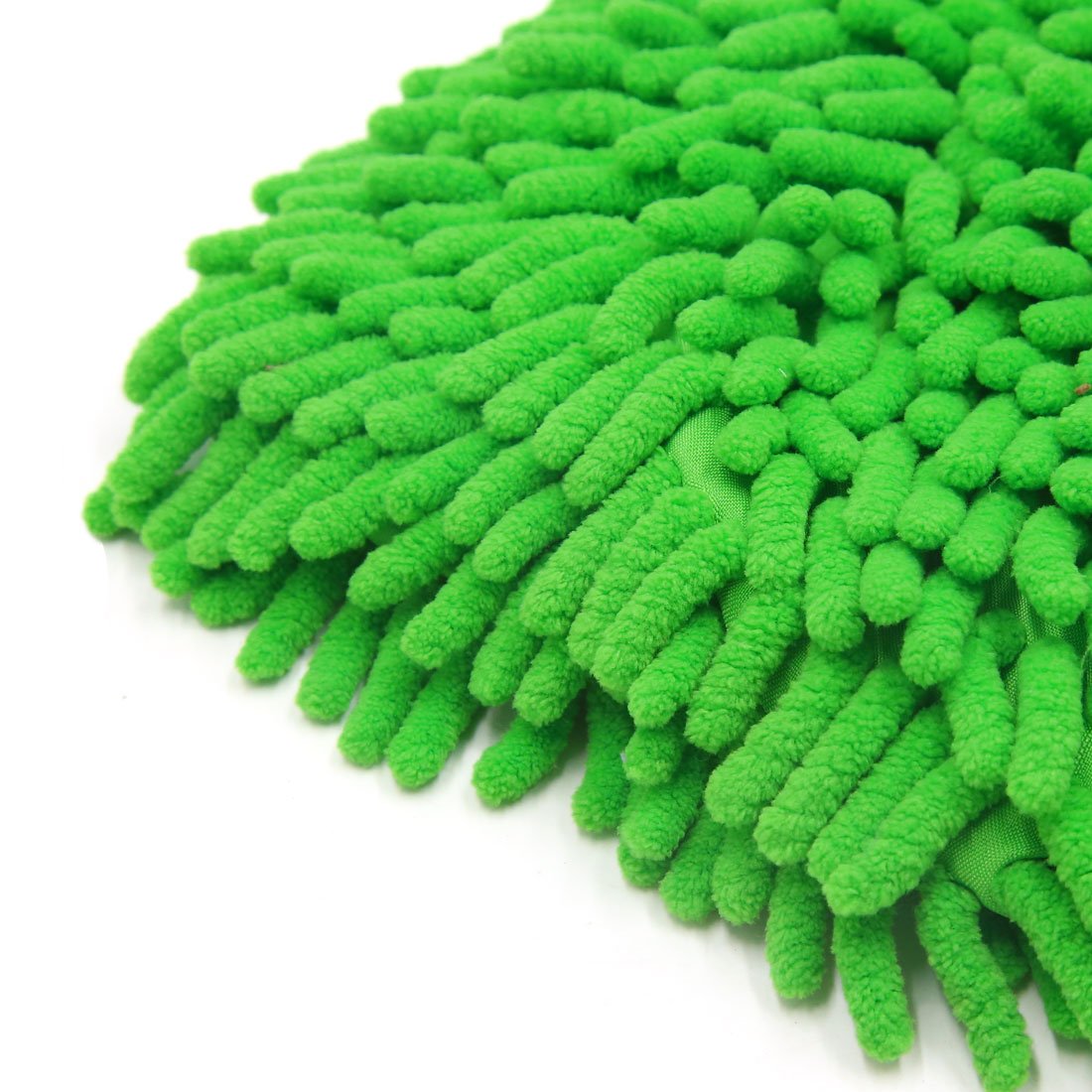 uxcell Green Microfiber Chenille Car Wash Gloves - Soft Cleaning Mittens for Auto Detailing & Vehicle Washing (Pair) - Perfect for Car, Truck, RV & Motorcycle Cleaning