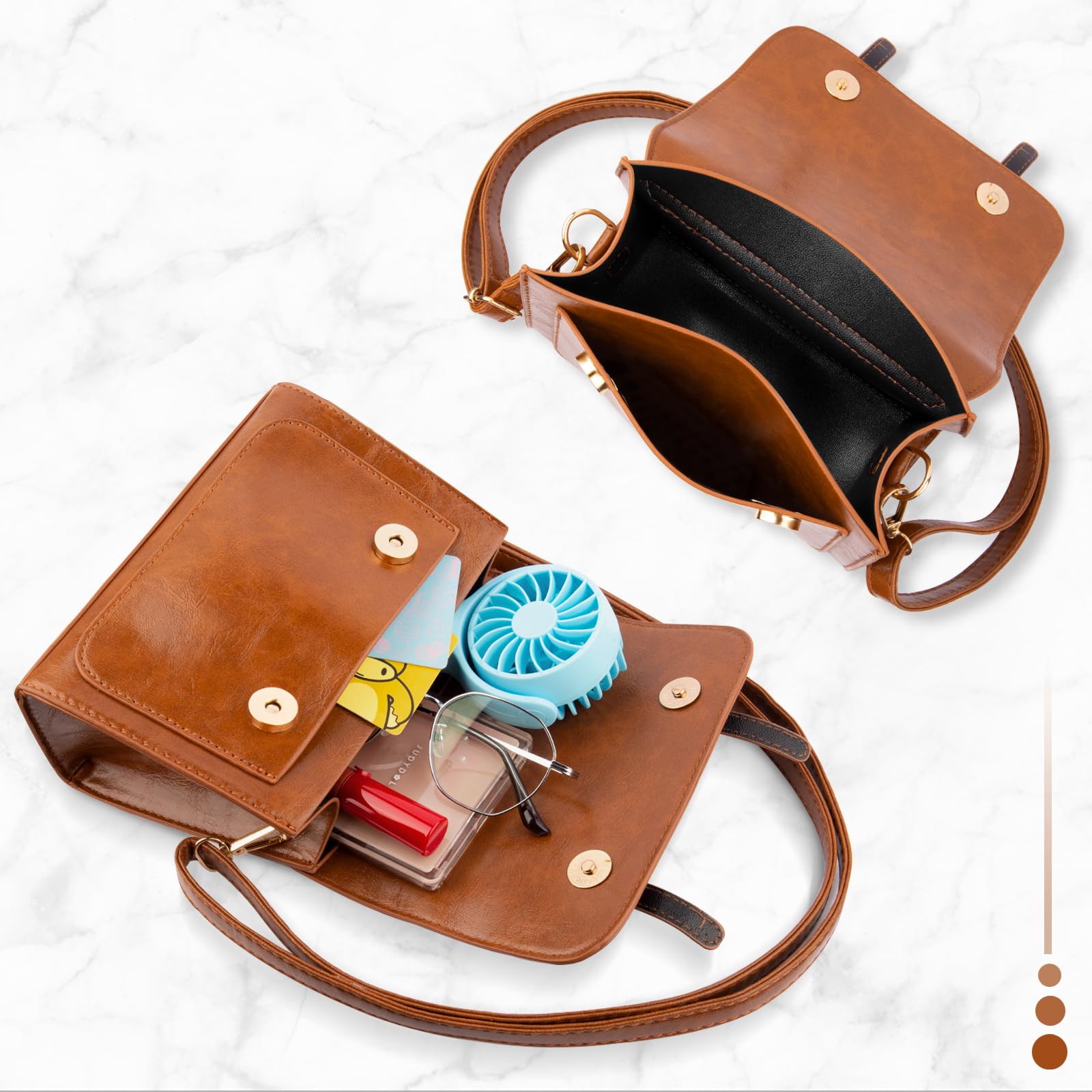 Stylish Women's Crossbody Shoulder Bag - Soft PU Leather Small Purse & Trendy Tote Clutch - Perfect for Daily Use, Shopping, Travel & Parties