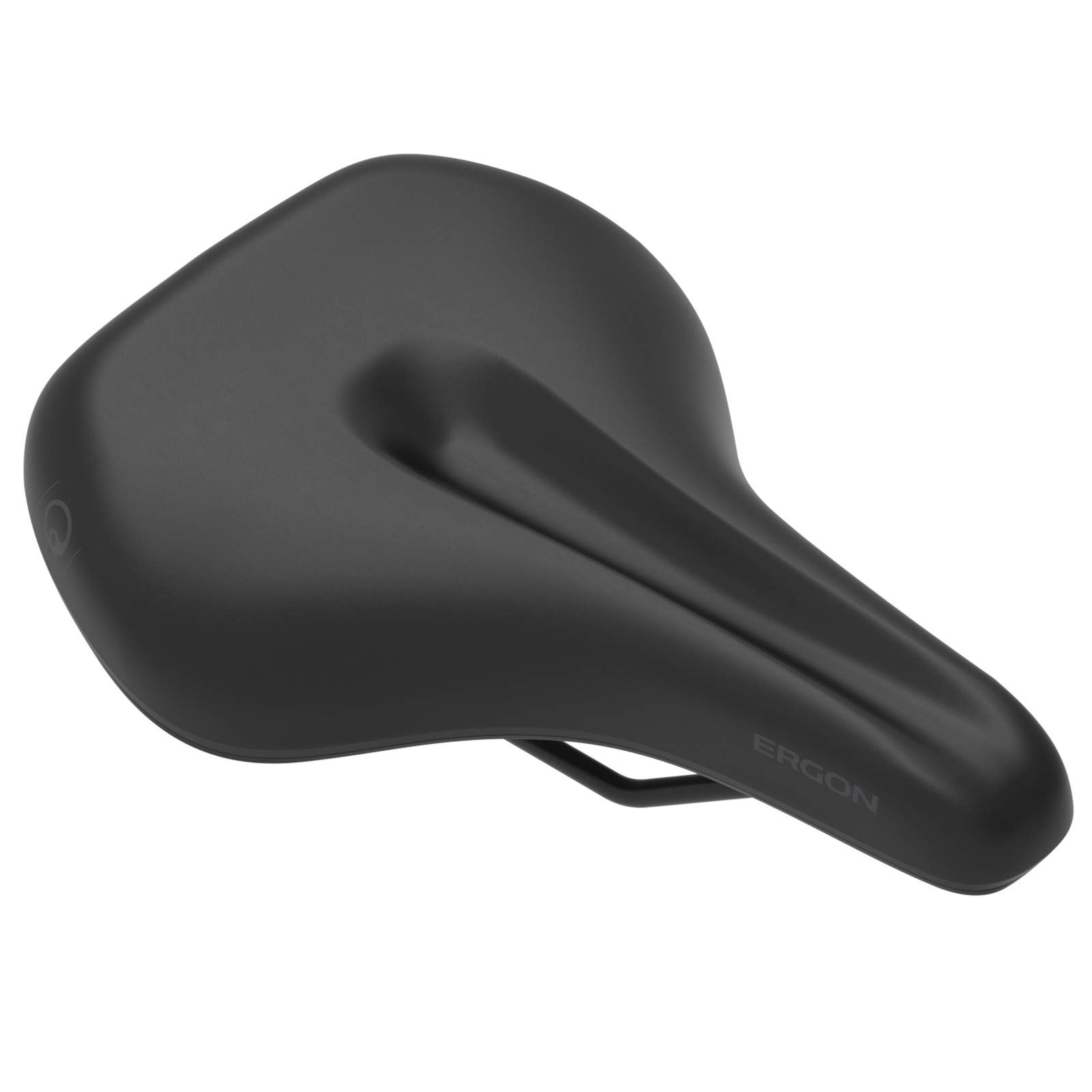 Ergon SC Core Prime Saddle - Women's Comfort Bike Seat for Cruiser, Hybrid & Comfort Bikes | Black/Gray | Perfect for Long Rides, Commuting & Leisure Cycling