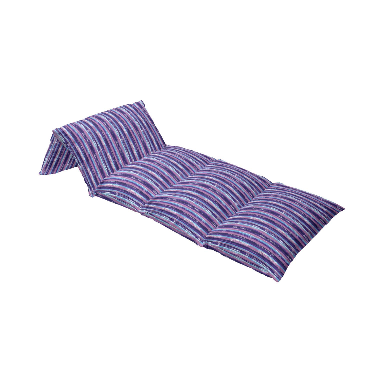 Ambesonne Modern Floor Pillow Lounger Cover - Abstract Vertical Brushstroke Paint Stripes Design, Printed Fabric Case for 5 Pillows (88