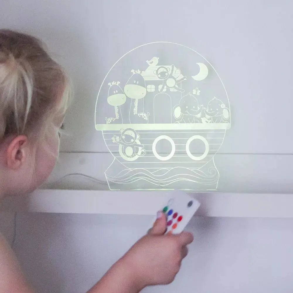 Duski Night Light - Noah's Ark Themed Nursery Nightlight for Kids | Soft Glow Baby Night Lamp for Bedroom, Nursery & Kids Room Decor | Perfect for Bedtime Stories & Nighttime Comfort