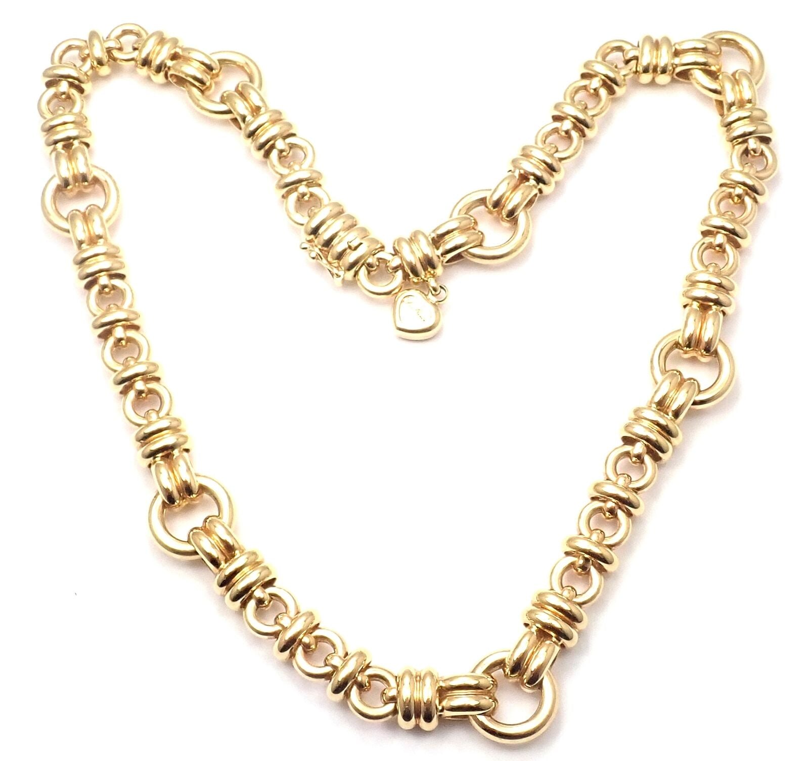 Authentic Chopard Les Chaines 18k Yellow Gold Link Necklace - Luxury Women's Jewelry for Special Occasions & Gifts