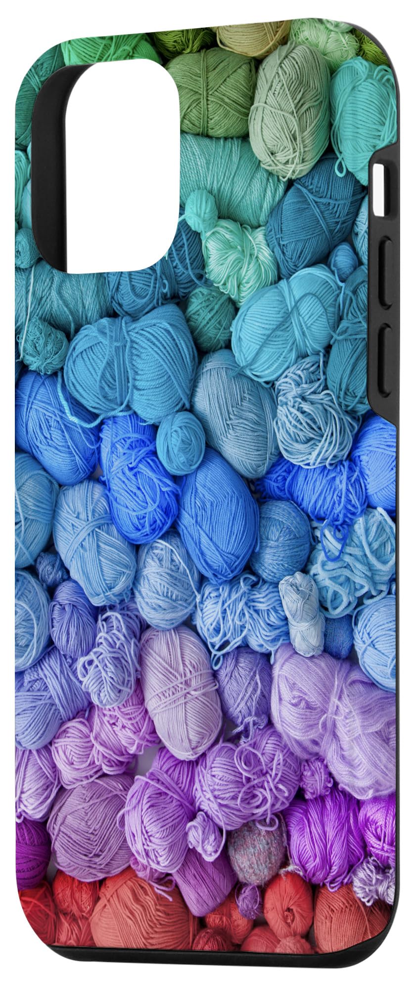 Colorful Crochet Knitting Yarn Case for iPhone 12 Mini - Stylish & Protective Phone Cover for Women, Girls - Perfect for Daily Use, Travel & Gift Giving