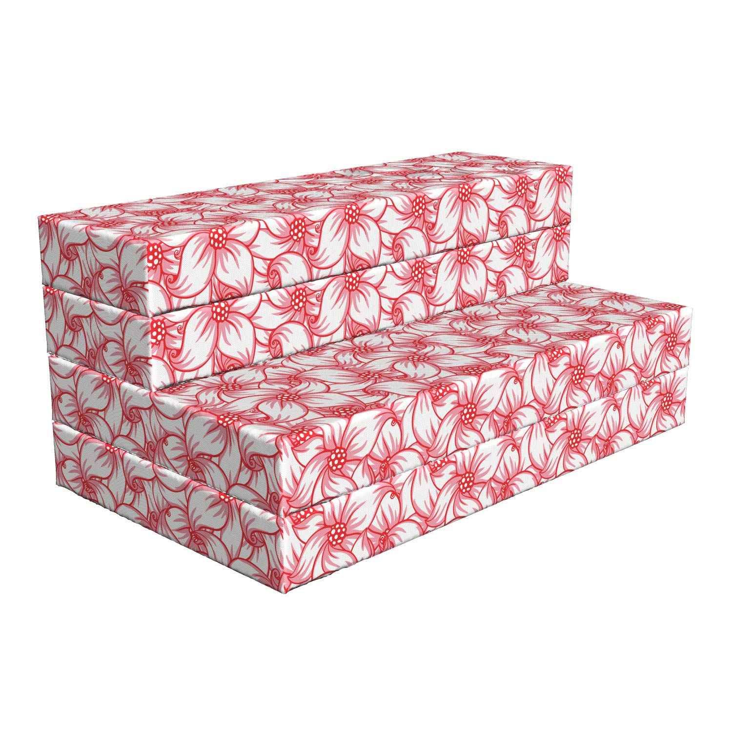 Ambesonne Floral Foldable Mattress - Flowers and Berries Design, 78.7
