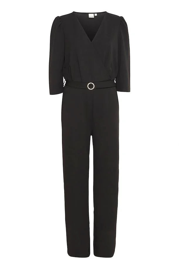 Stylish Black Abby Jumpsuit for Women - Trendy One-Piece Romper for Casual Outings, Parties & Summer Vacations