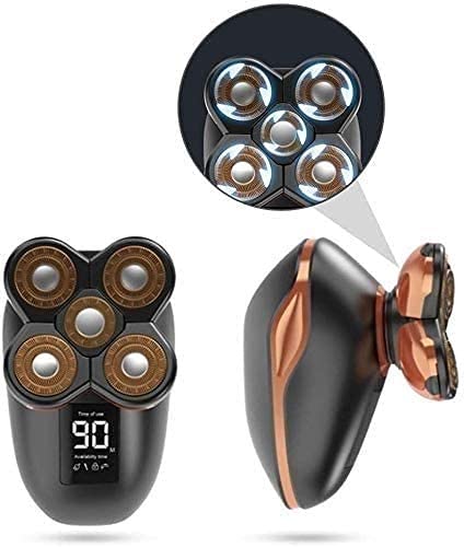 Best Electric Razor for Men - 5-in-1 Cordless Rechargeable Shaver & Grooming Kit with LED Display (Black) - Perfect for Travel, Home Use & Daily Grooming