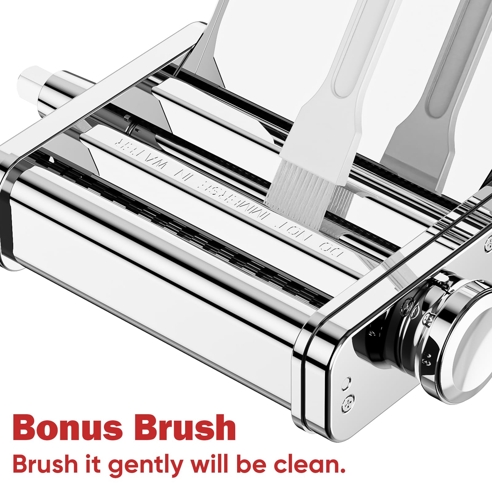 3-in-1 Pasta Maker Attachment for KitchenAid Stand Mixer - All Metal Pasta Roller, Spaghetti & Fettuccine Cutter Set with Cleaning Brush | Homemade Pasta Accessories for Italian Cooking & Family Dinners