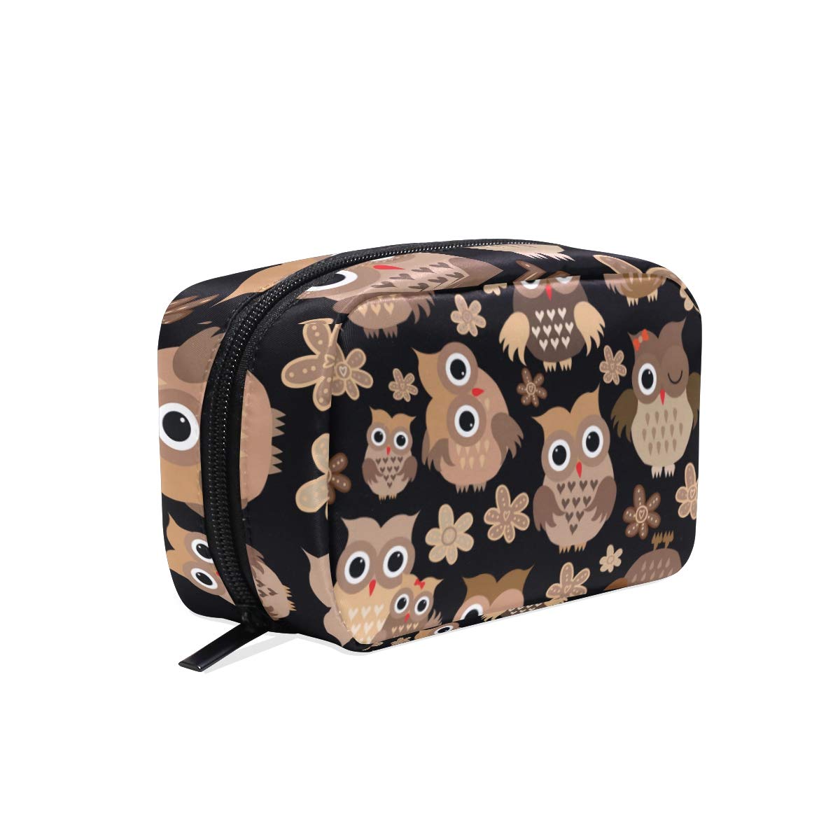 SUABO Cute Owl Makeup Bag for Women - Waterproof Cosmetic Organizer with Zipper, Travel Makeup Pouch for Brushes & Accessories - Perfect for Travel, Gym & Daily Use
