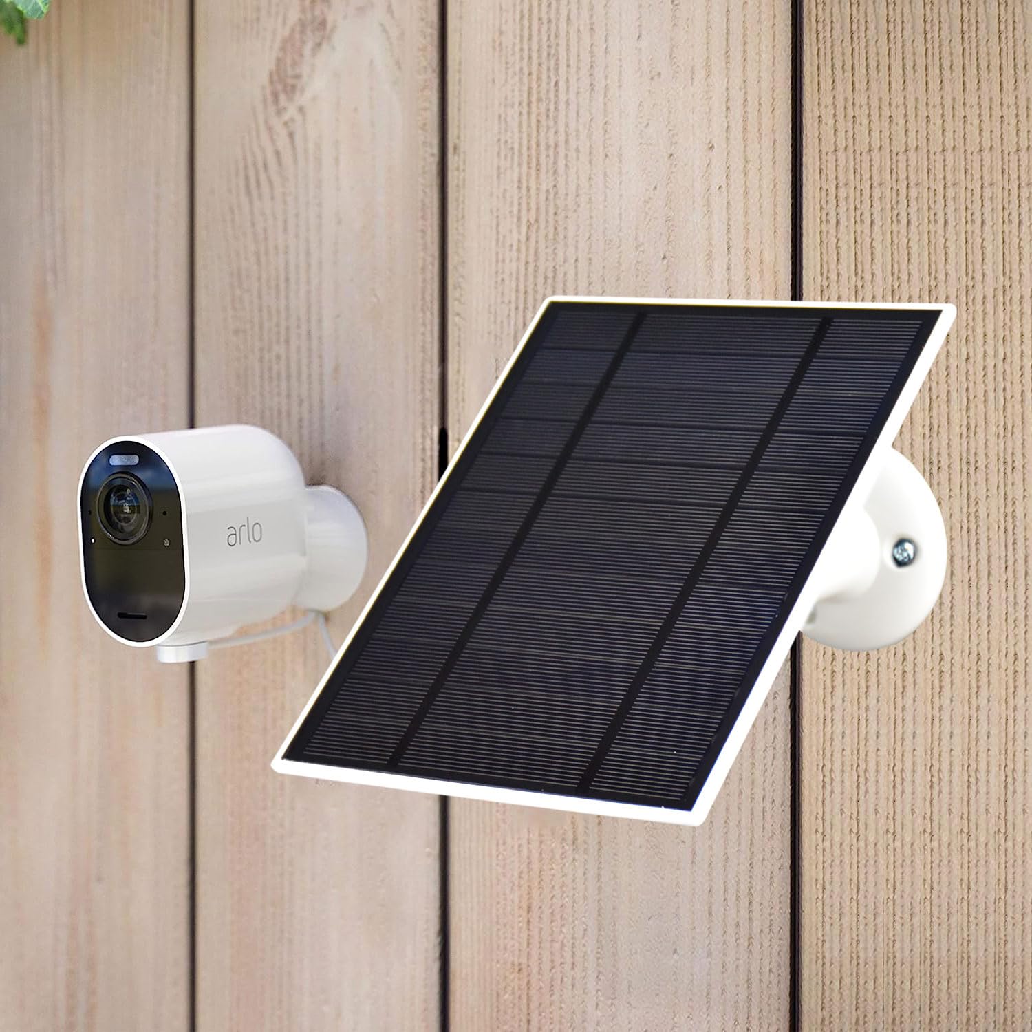 Solar Panel Charger for Arlo Pro5S 2K, Pro4, Pro3, Floodlight, Ultra2 & Ultra Security Cameras - Weatherproof Outdoor Power Supply (1 Pack) - Perfect for Continuous Surveillance & Off-Grid Security Systems