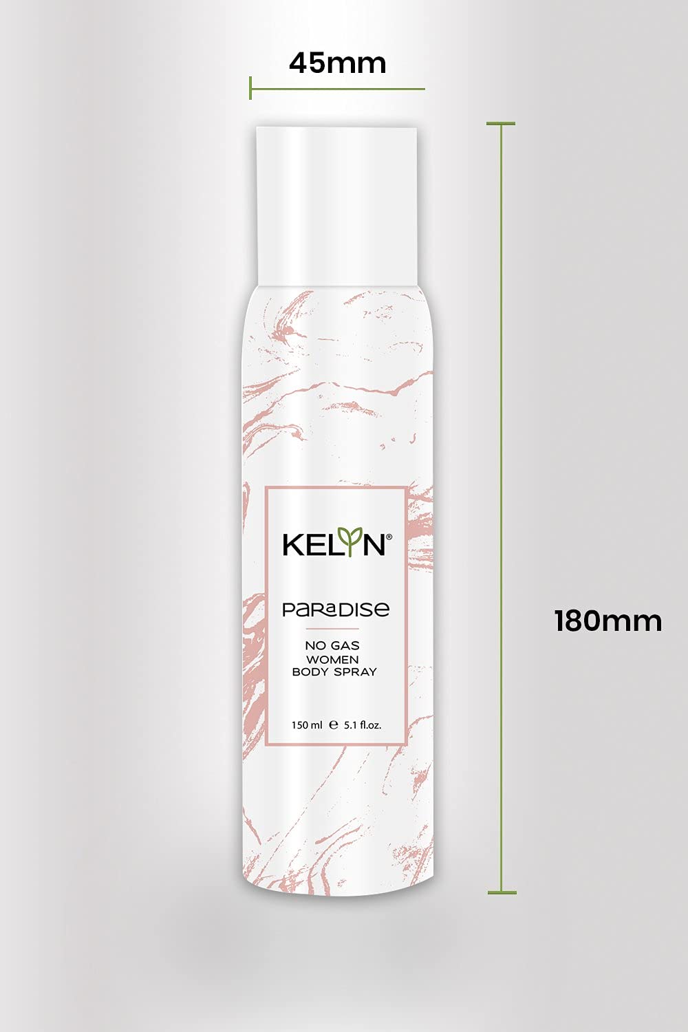 KELYN Long Lasting Paradise No Gas Body Spray for Women - Refreshing Floral Scent, Everyday Deodorant & Perfume (150ml) | All-Day Freshness for Work, Gym & Outdoor Activities