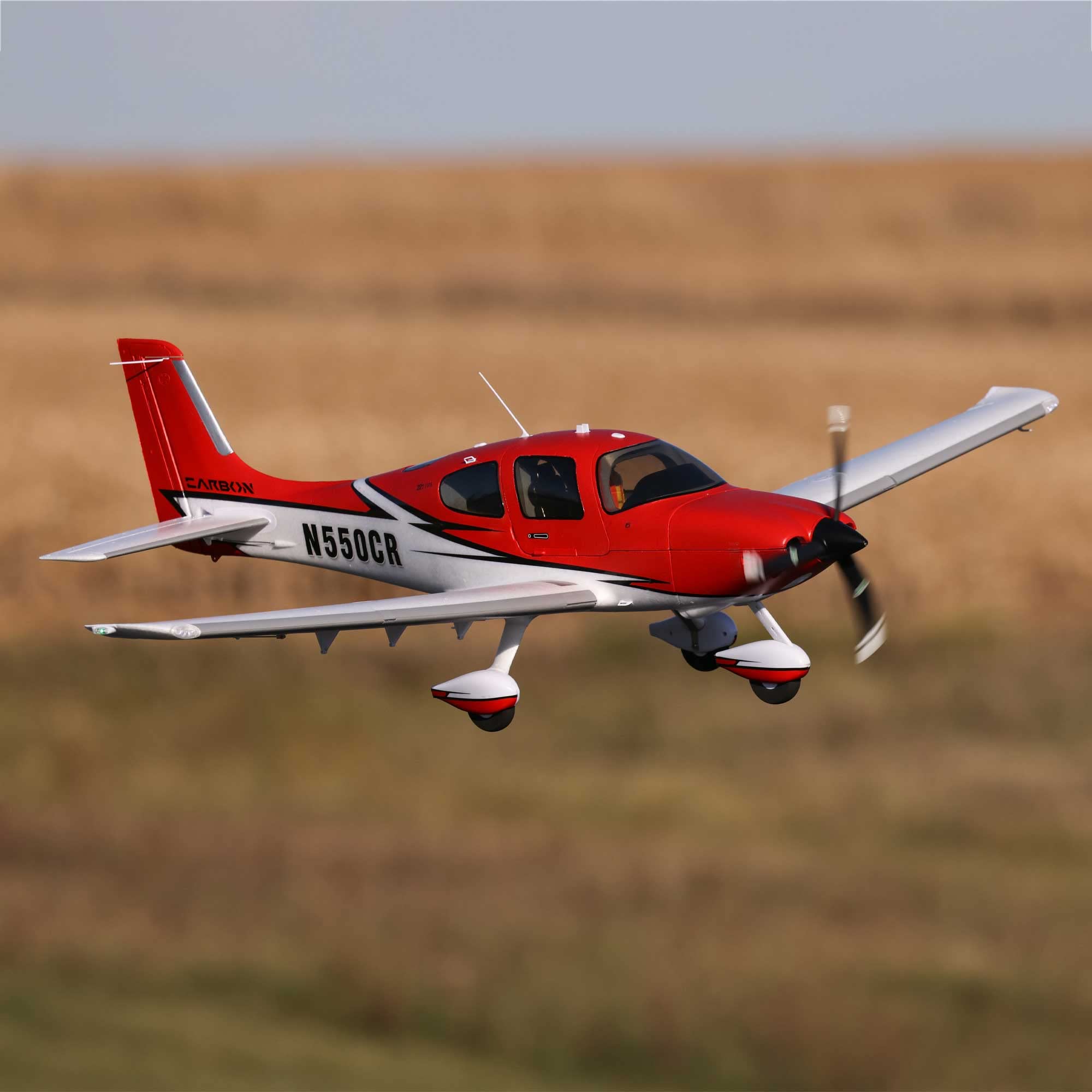 E-flite RC Airplane Cirrus SR22T 1.5m BNF Basic - Smart AS3X & SAFE Select Technology - No Transmitter/Battery/Charger (EFL15950) | Perfect for Beginners & Intermediate RC Pilots, Outdoor Flying & Aerobatic Training
