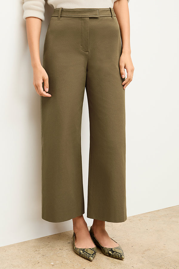 Abby Jean Contrast Stitch Eco-Friendly Better Than Denim Jeans in Oregano - Perfect for Casual Outfits and Sustainable Fashion