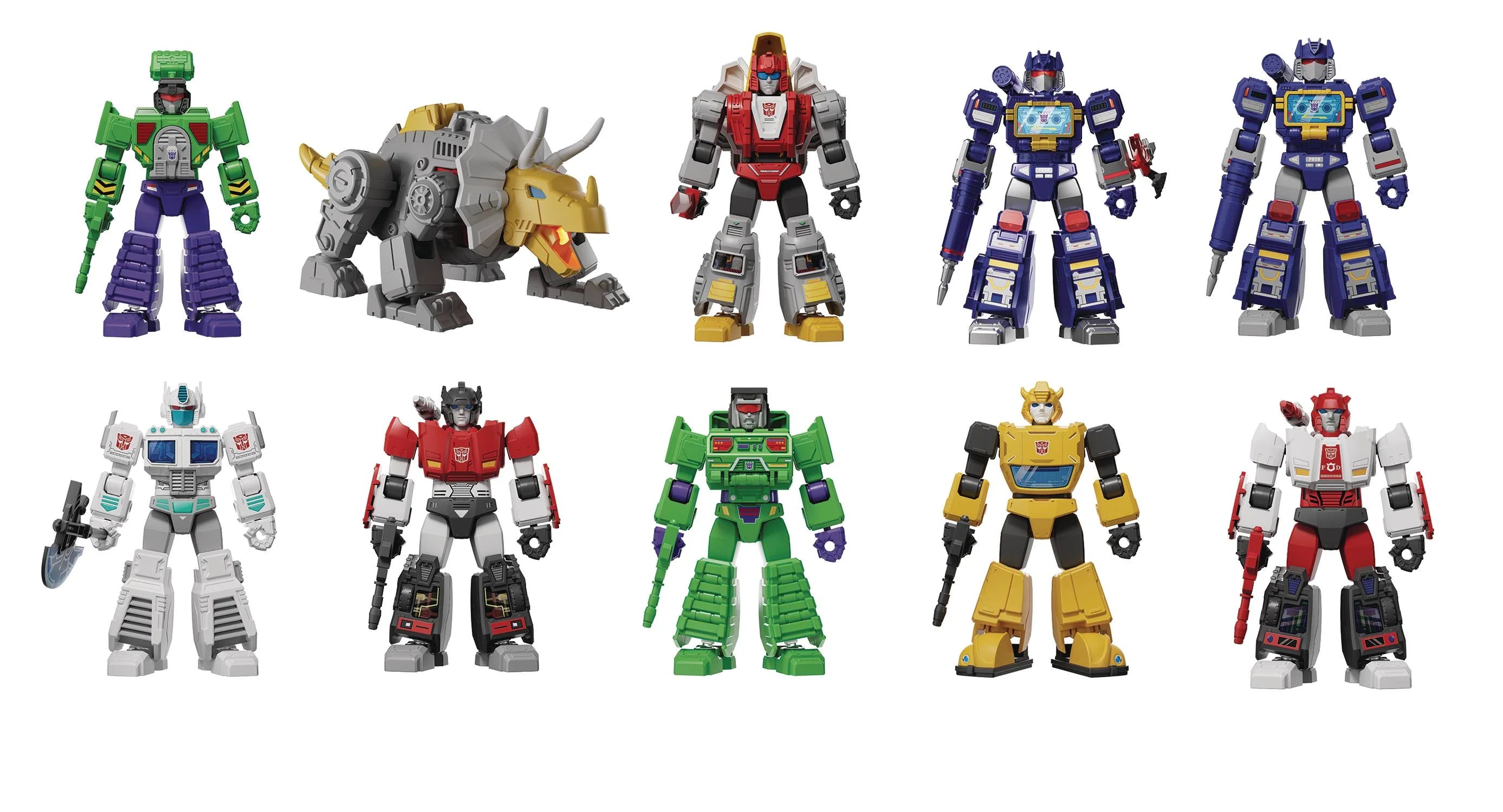 Blokees Transformers Model Kits - Galaxy Version #03 Autobot Run Mystery Box Set of 9 Collectible Action Figures | Perfect for Display, Gifts, and Transformers Fans Collection