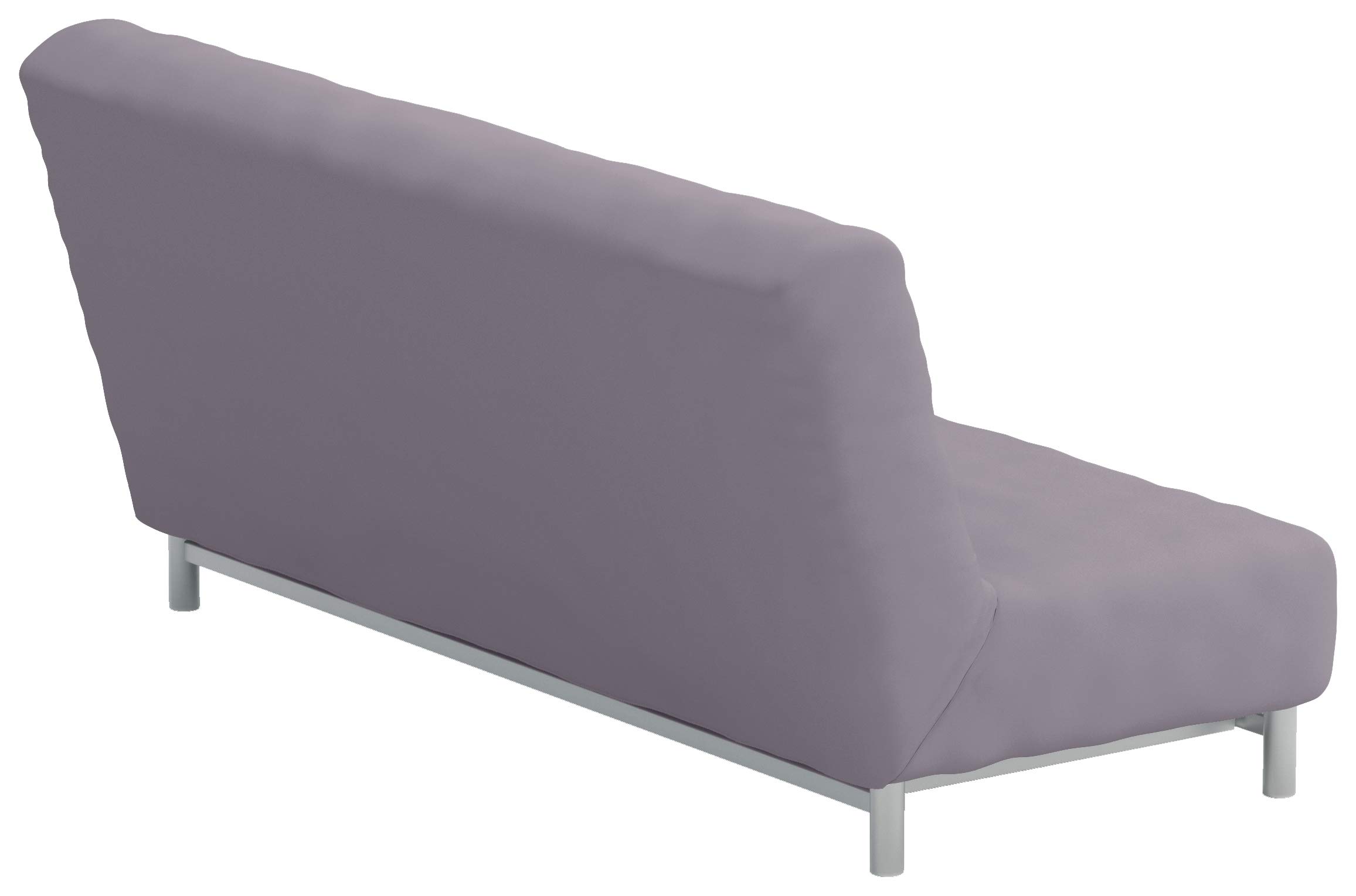 Flax Polyester Sofa Bed Cover Replacement for IKEA Beddinge Lovas Sleeper - Light Gray Futon Slipcover | Durable & Breathable Fabric | Perfect for Guest Rooms, Small Apartments & Home Offices