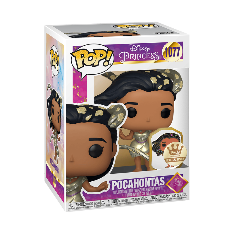 Disney Princess Pocahontas Gold Collectible Pin #1077 - Limited Edition Disney Pins for Collectors, Gifts & Disney Park Accessories