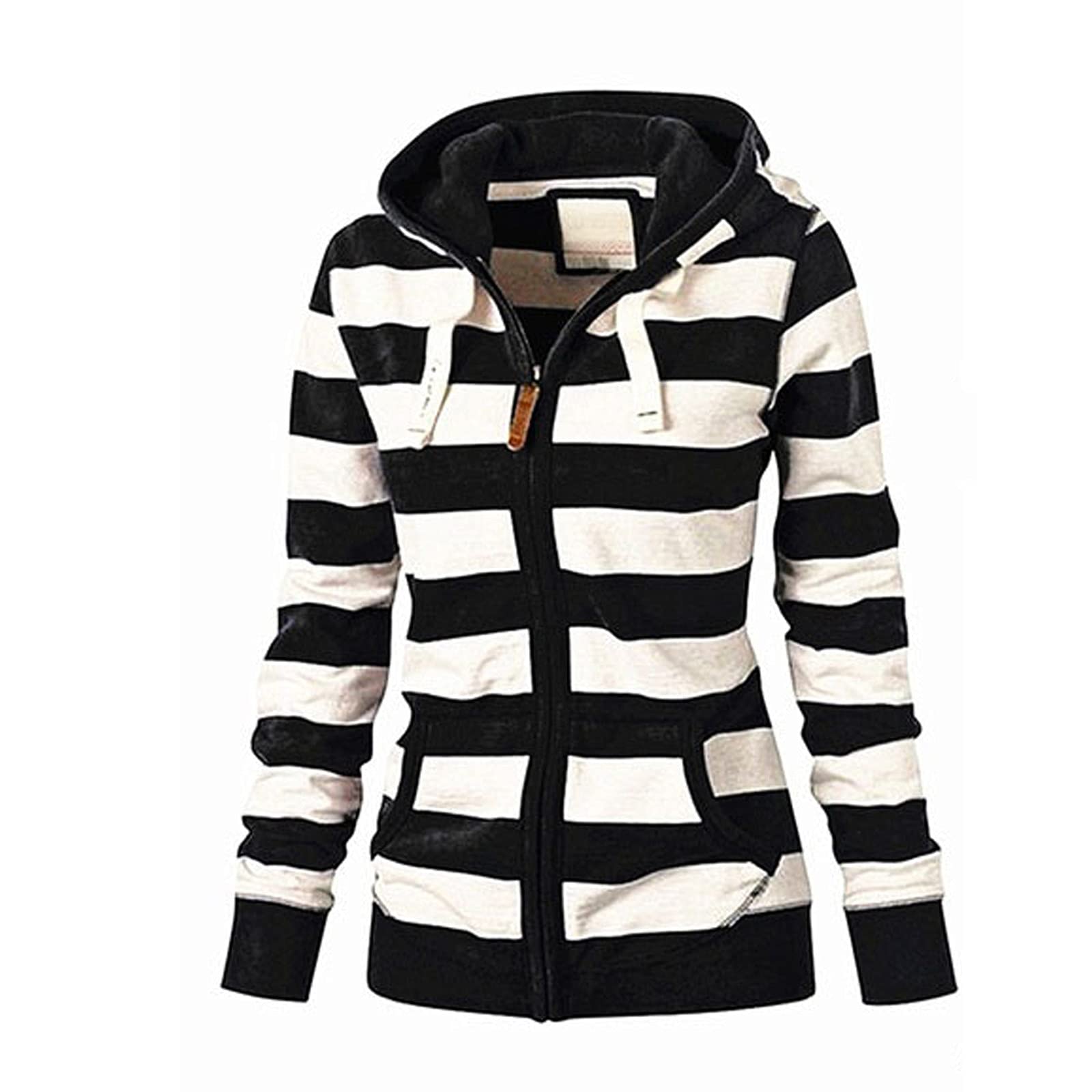 Amber Women's Slim Fit Zip Up Hoodie - Casual Fleece Jacket with Hood for Outdoor, Workout & Everyday Wear