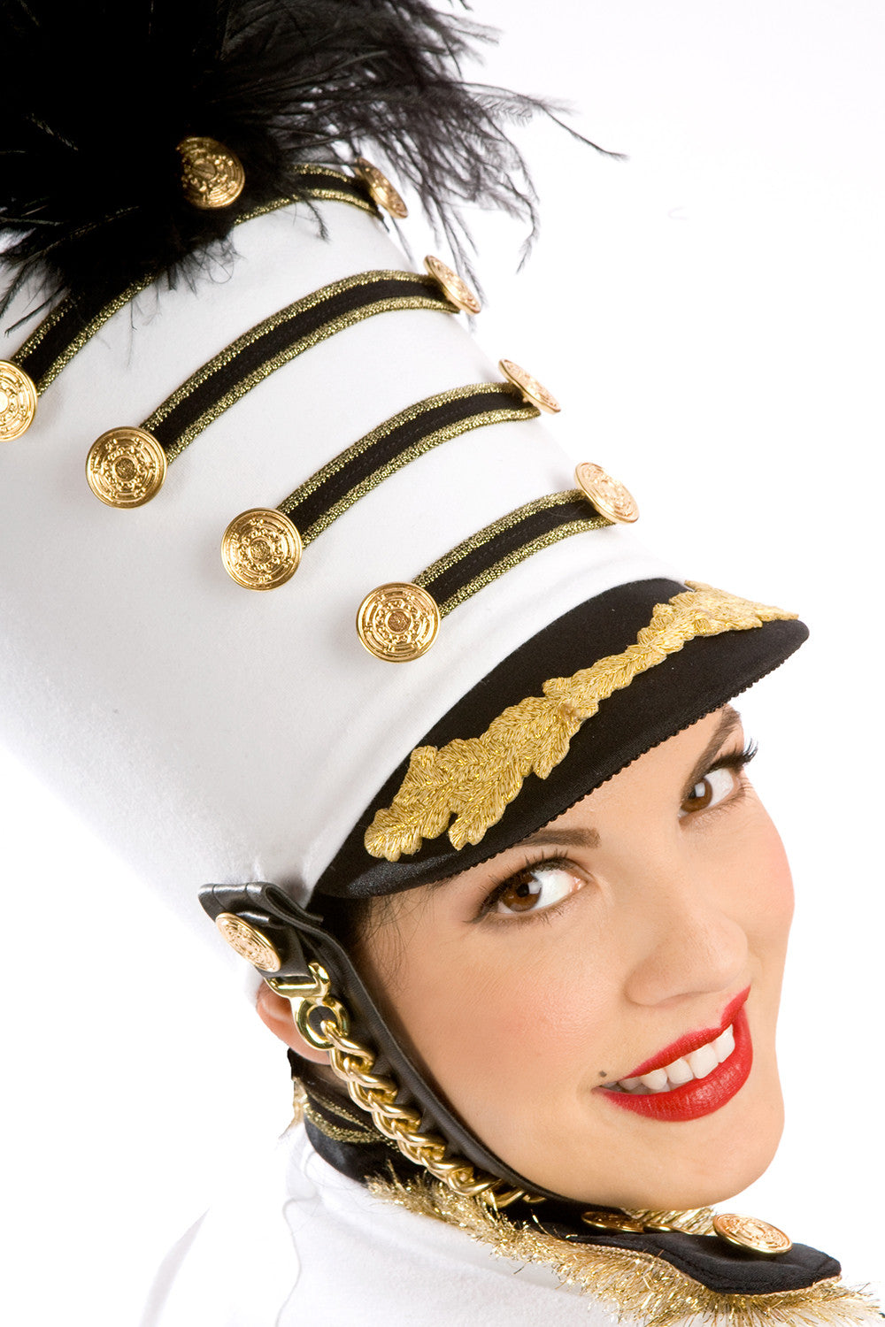 Majorette Hat for Marching Band - High-Quality Baton Twirling Performance Hat for Drum Majorettes | Perfect for Parades, Competitions & Performances