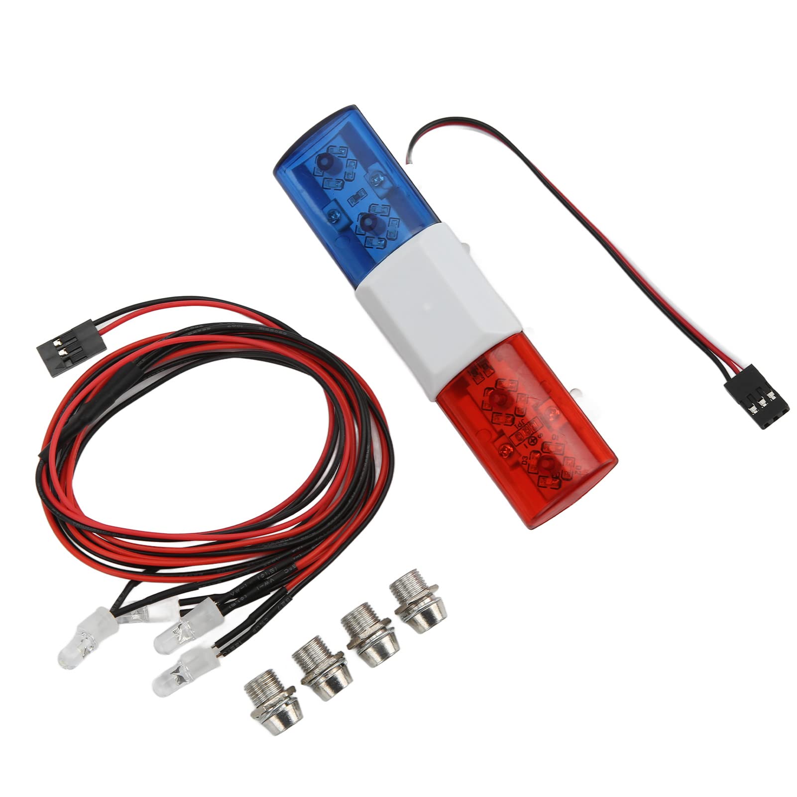 Shanrya RC LED Light Bar - Low Power Consumption, 3 Flash Modes, CH3 Control for 1/10 Scale Remote Control Cars - Perfect for Night Racing & Off-Road RC Vehicles