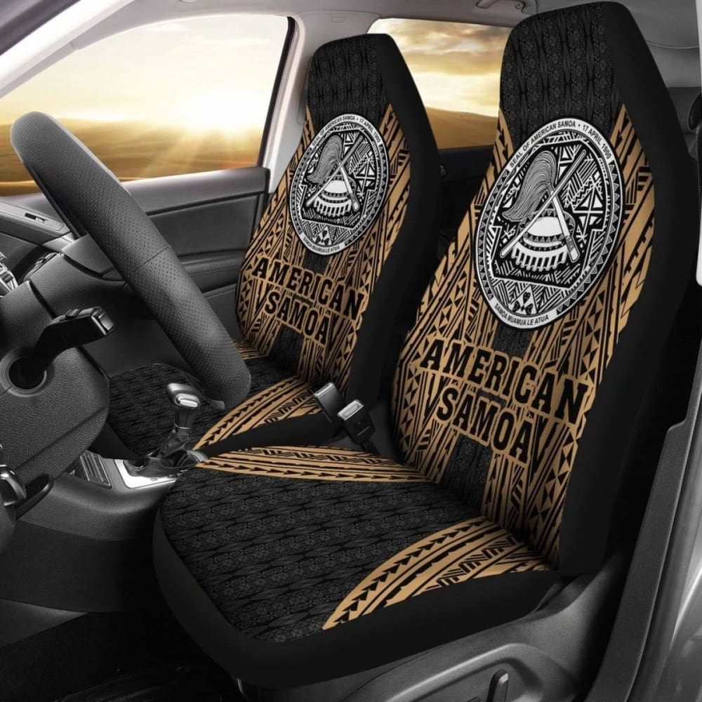 Premium Gladiator Style Polynesian Car Seat Covers - American Samoa Inspired Design - Durable & Stylish Auto Accessories for Trucks, SUVs & Off-Road Vehicles - Perfect for Adventure & Tropical Themed Car Interiors