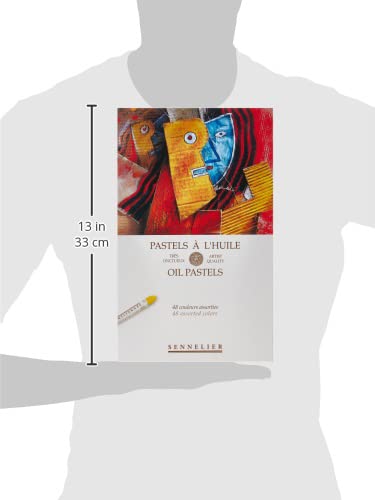 Sennelier 48-Count Cardboard Oil Pastel Set - Vibrant Multicolor Artist Pastels for Professional Drawing & Sketching | Perfect for Art Classes, Studio Work & Creative Projects