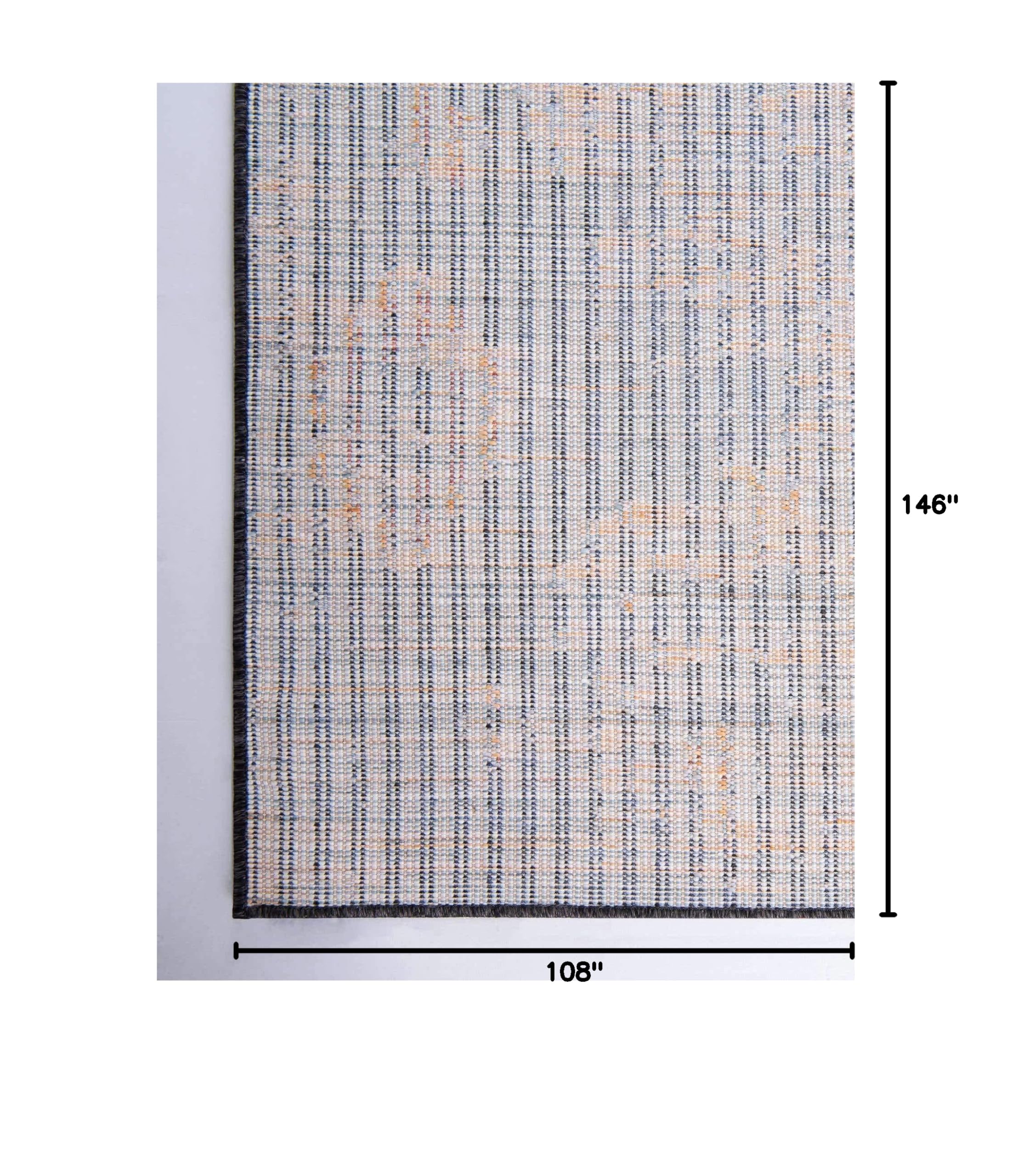 Unique Loom Morocco Collection Medallion Abstract Area Rug 9x12 Feet - Navy Blue & Black Modern Moroccan Rug for Living Room, Bedroom & Office Decor