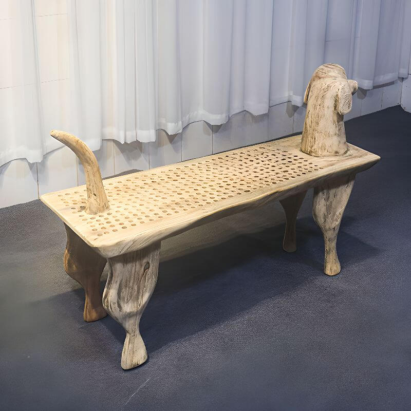 Midnight Black Minimalist Wooden Shoe Bench with Armrest - Perfect for Entryway, Hallway & Bedroom Organization