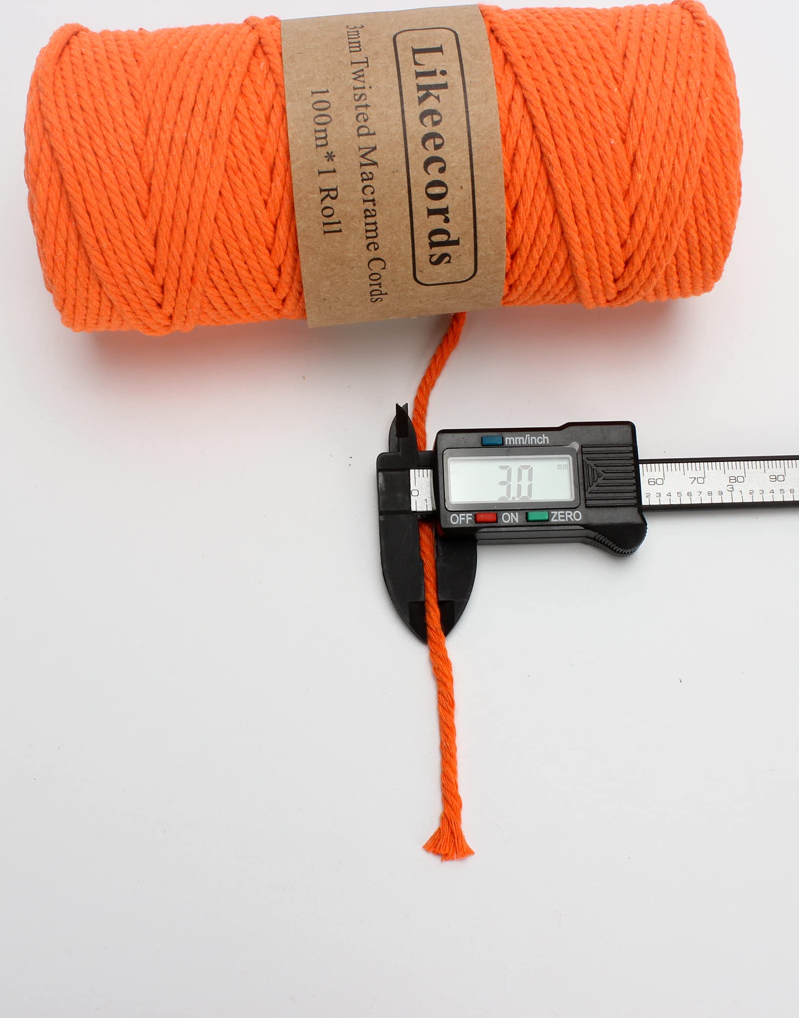 Natural White Macrame Cotton Rope Cord - 3mm x 328 Feet DIY Craft Twine String for Knitting, Plant Hangers, Wall Decor, Christmas & Wedding Decorations - Perfect for Boho Home Decor, Gift Wrapping and Handmade Jewelry Making