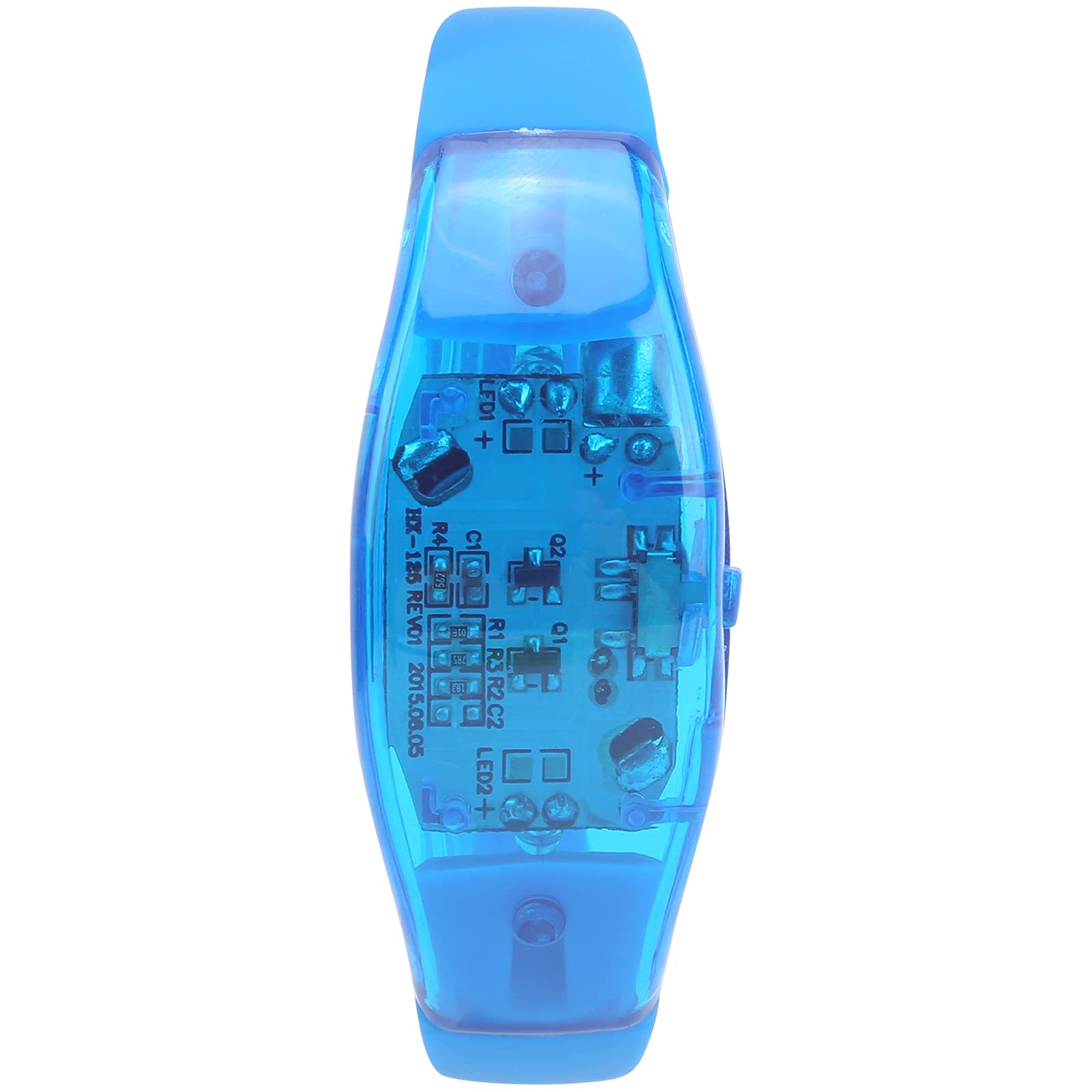 Sound Activated LED Wristband - Bluetooth Music Sync Party Bracelet with Color Changing Lights for Concerts, Clubs, Raves & Festivals (Blue) - Perfect for Nightlife, DJ Events & Glow Dance Parties