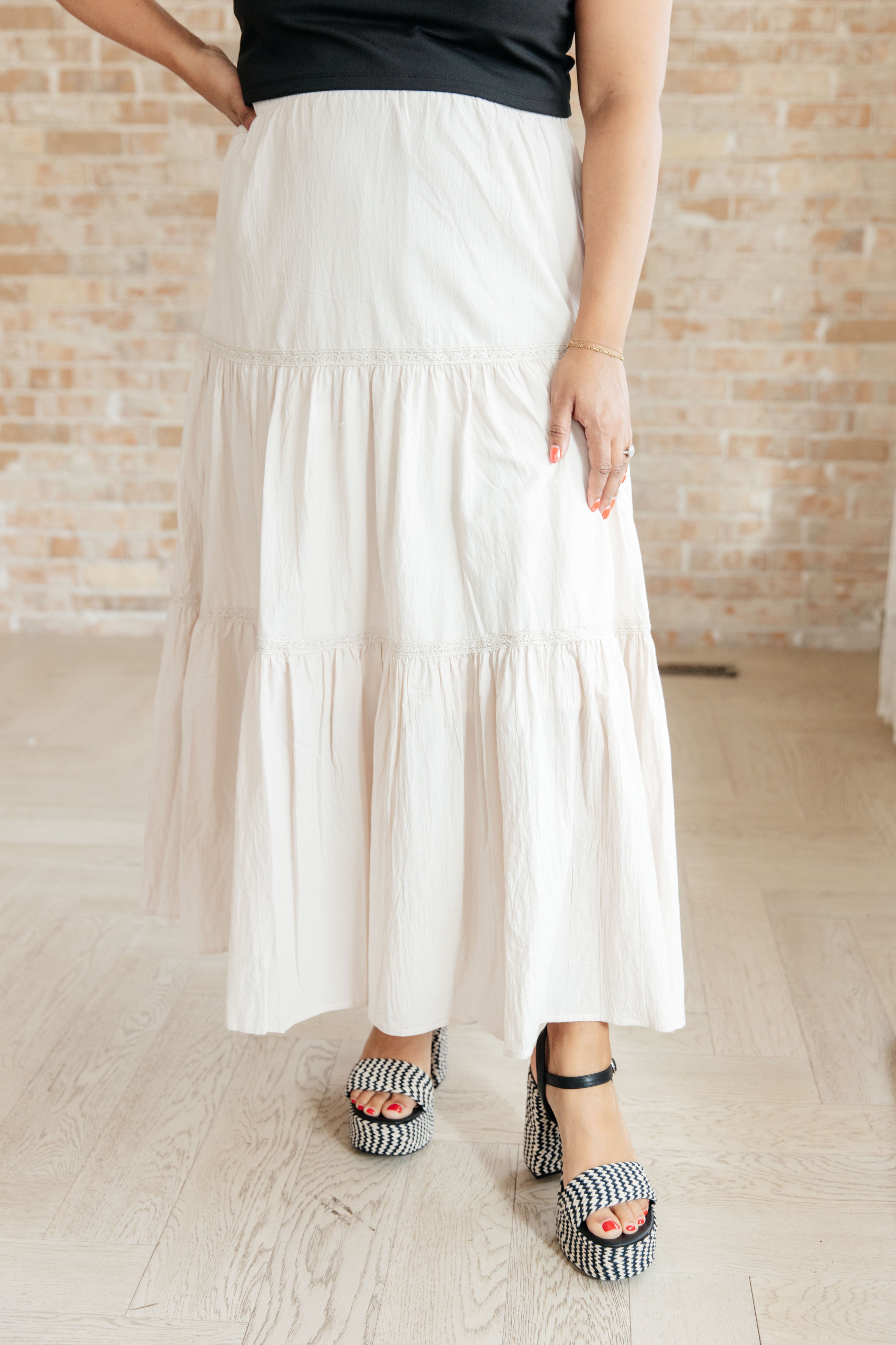 Let It Begin Tiered Maxi Skirt - Flowy Boho Long Skirt for Women | Perfect for Beach, Vacation & Summer Outfits