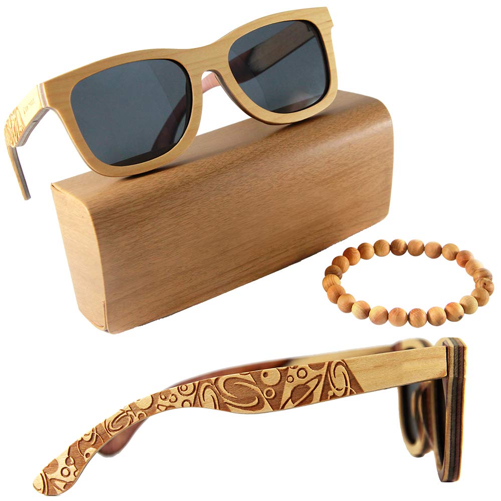 Orbitree - 100% Maple Wood Sunglasses for Men & Women | Lightweight, Durable & Stylish Wooden Shades for Outdoor Activities, Beach & Fashion