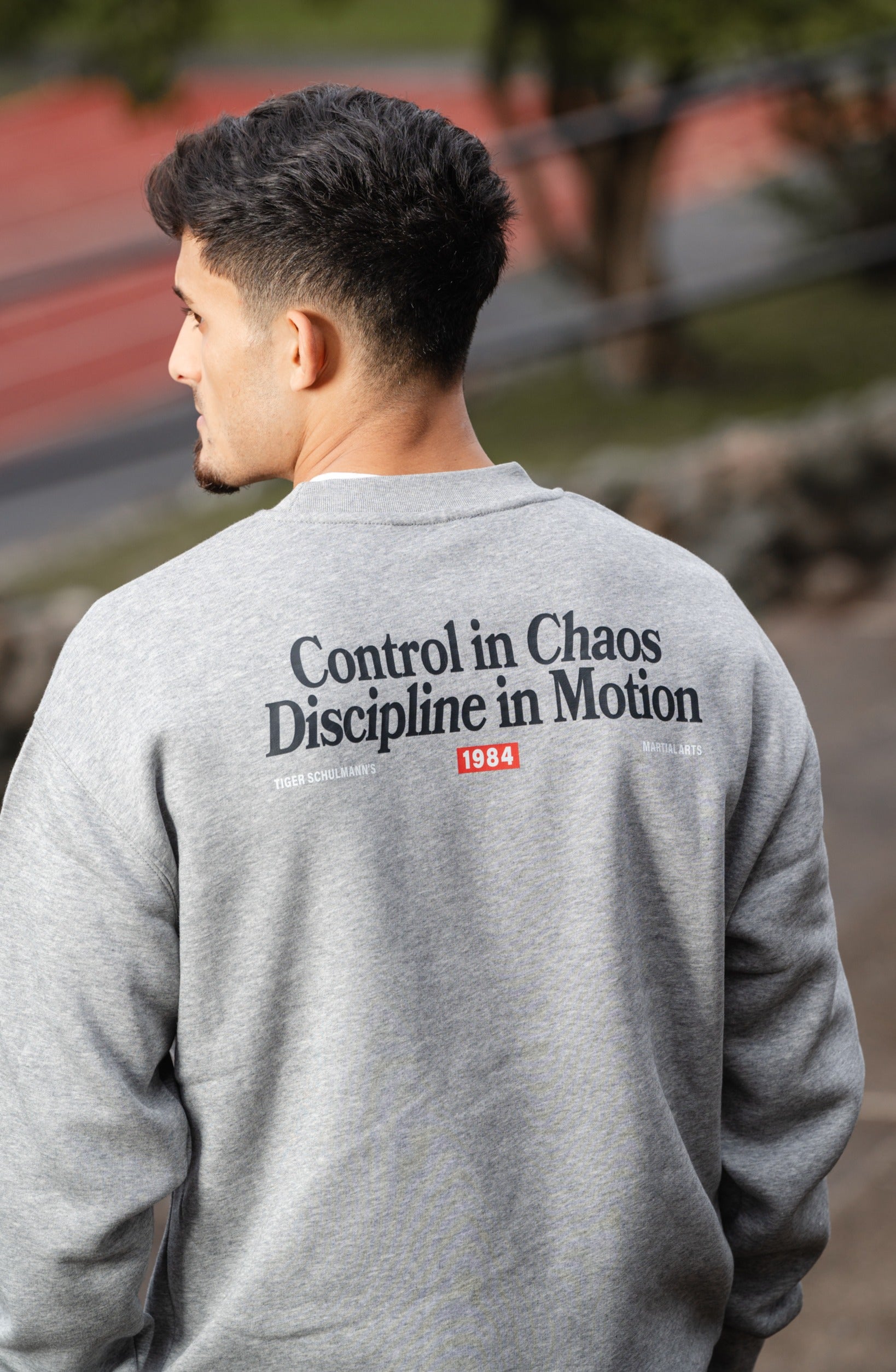 Momentum Crew Heather Gray Sweatshirt - Soft & Comfortable Men's Pullover for Casual Wear, Gym, and Outdoor Activities