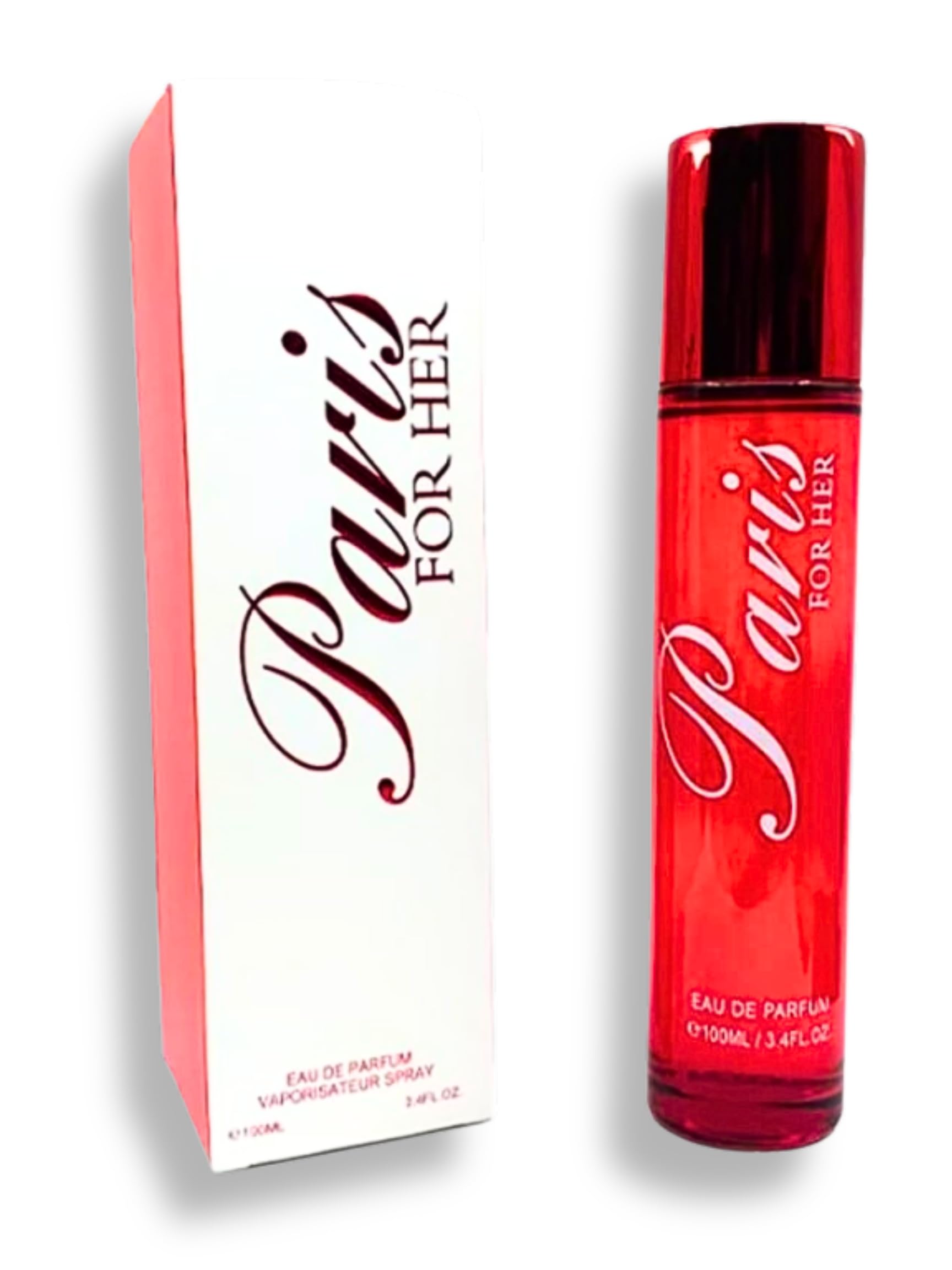 Paris for Her Eau de Parfum 3.4oz - Floral Chypre Fragrance for Women | Evening & Date Night