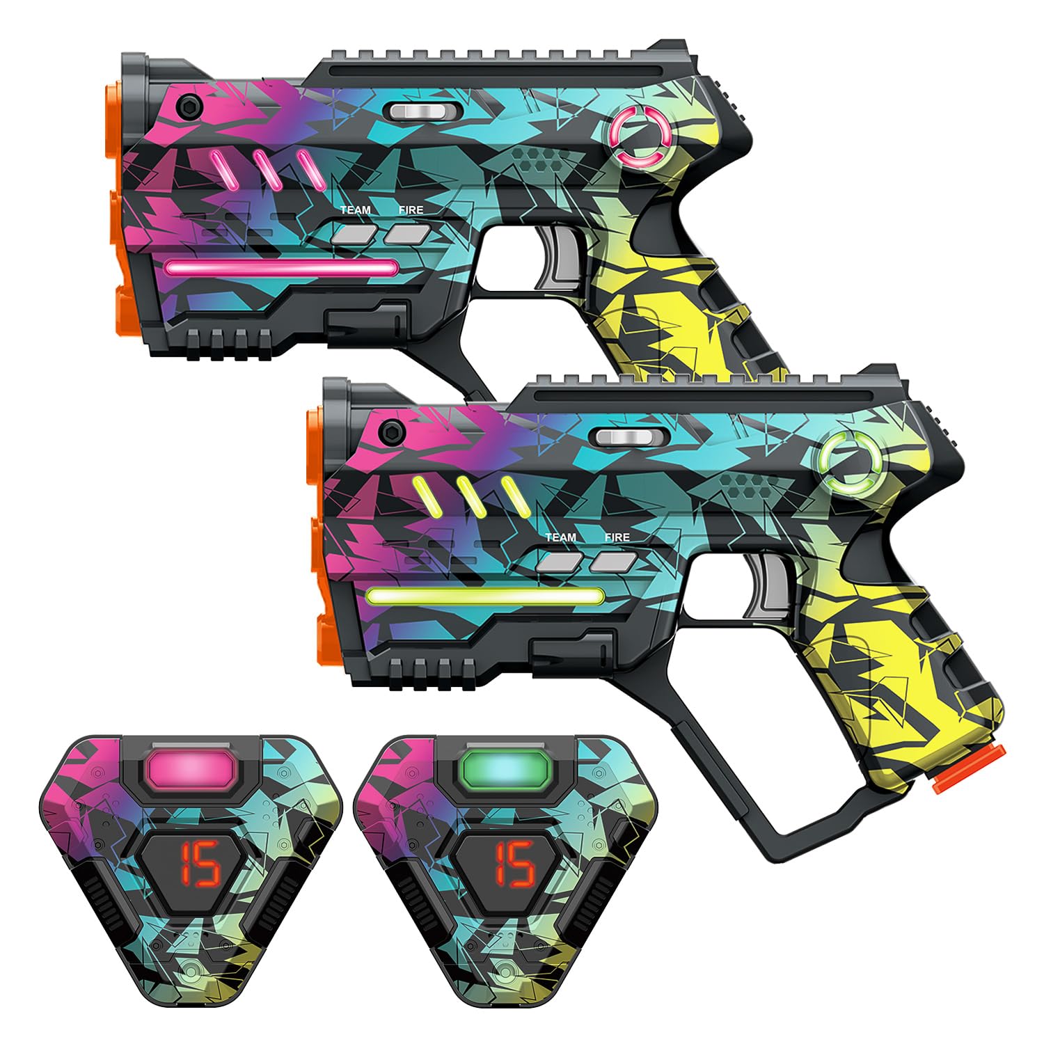 Best Laser Tag Set of 2 - Indoor/Outdoor Lazer Tag Game for Kids, Teens & Adults - Cool Gift for Boys & Girls Ages 8-12+ - Perfect for Birthday Parties, Family Game Nights & Outdoor Adventures